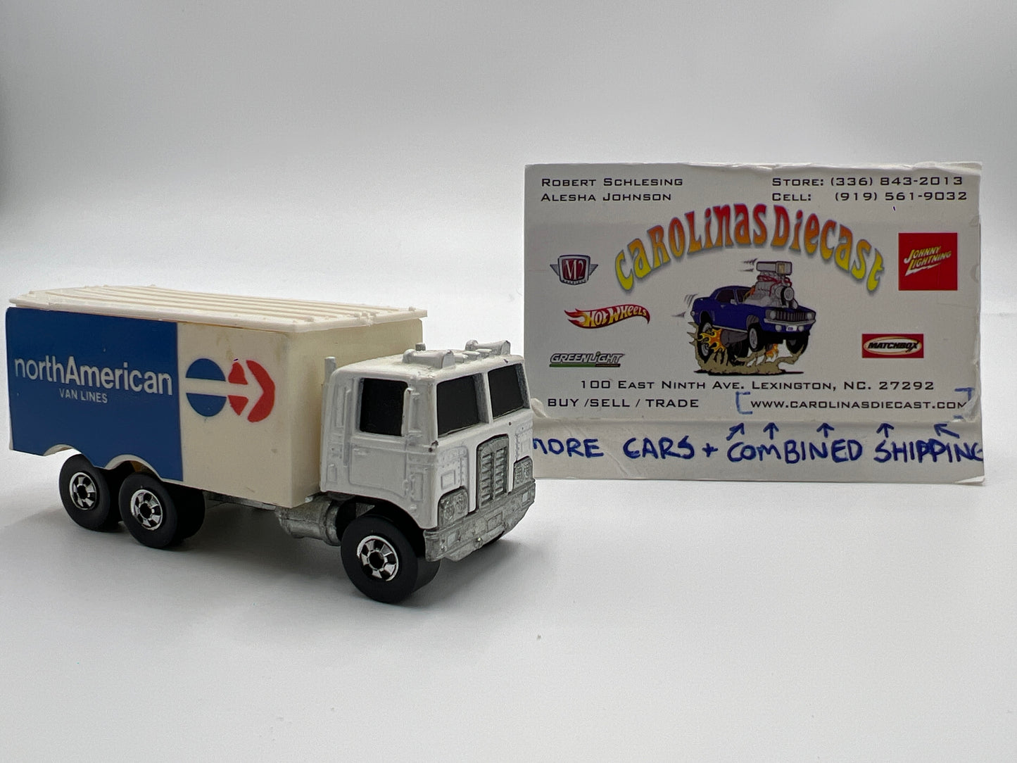 1979 Hot Wheels Blackwall Hiway Hauler North American Van Lines White Loose