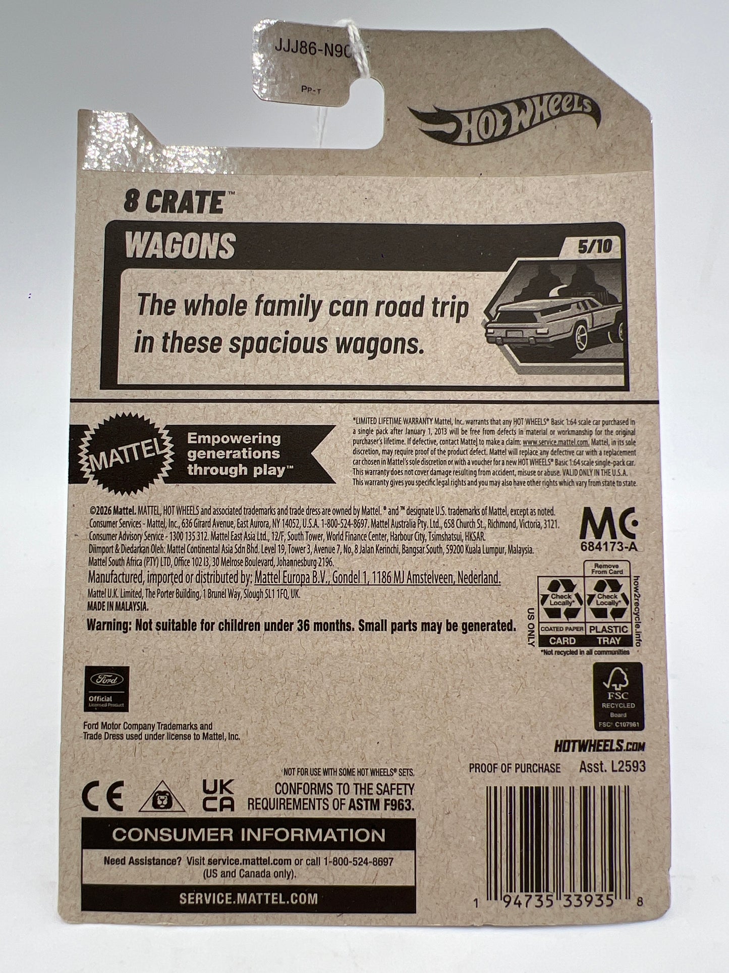 2026 Hot Wheels F Case #133 8 Crate Pink TT7