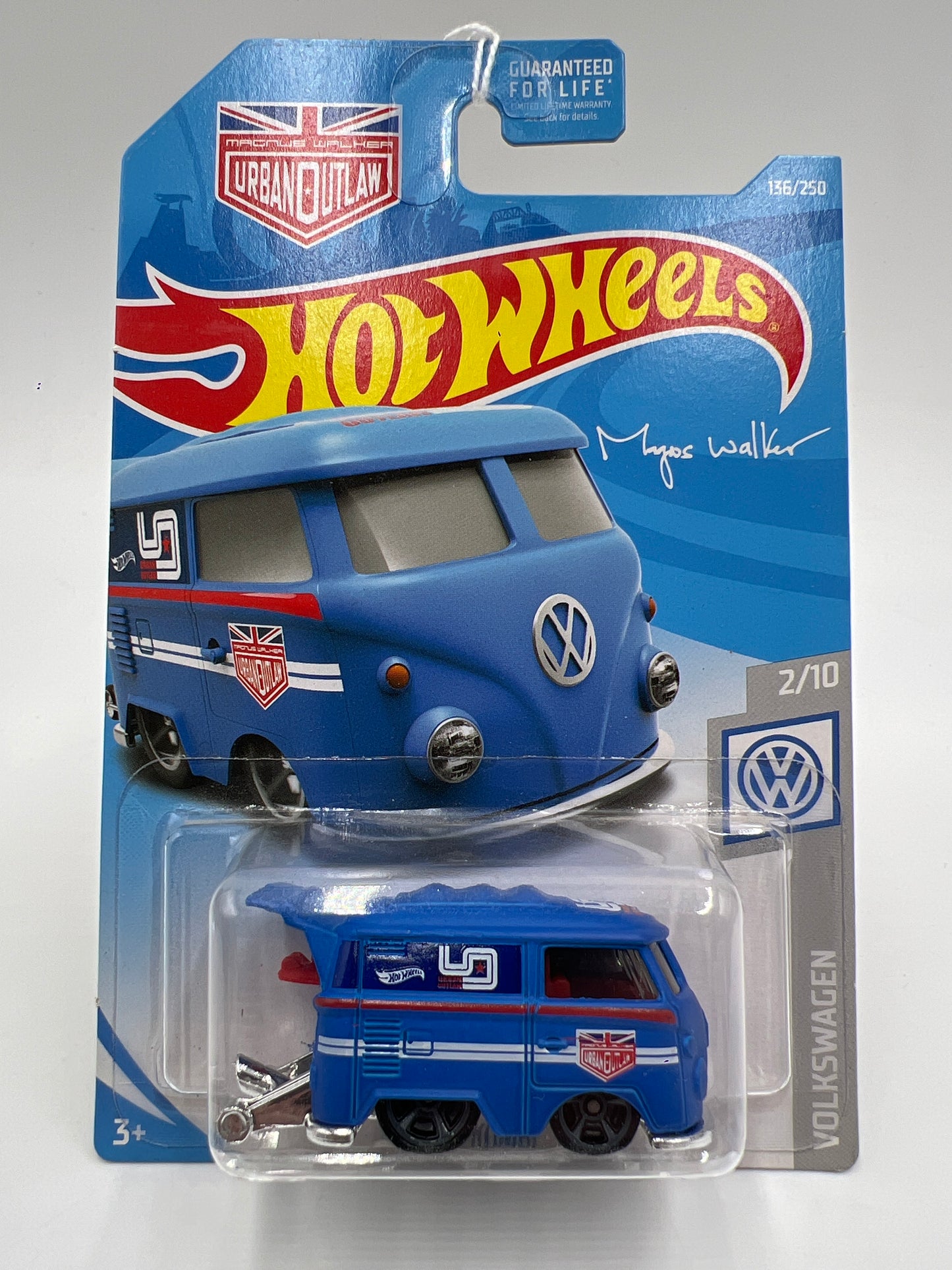 2019 Hot Wheels Volkswagen #136 Kool Kombi Blue Magnus Walker 97F