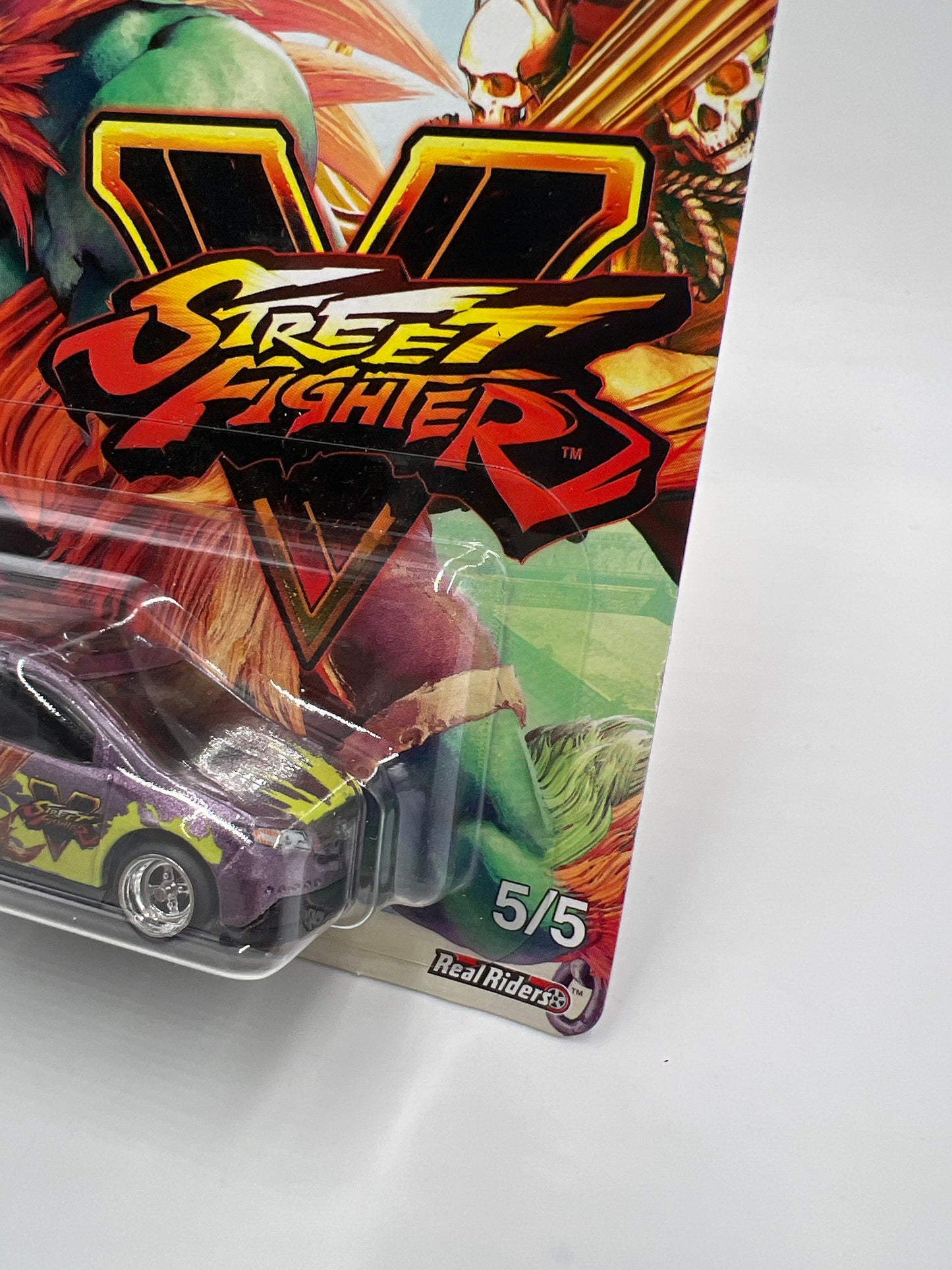 Hot Wheels Premium Capcom Street Fighter #5 Honda Odyssey Purple W/Protector