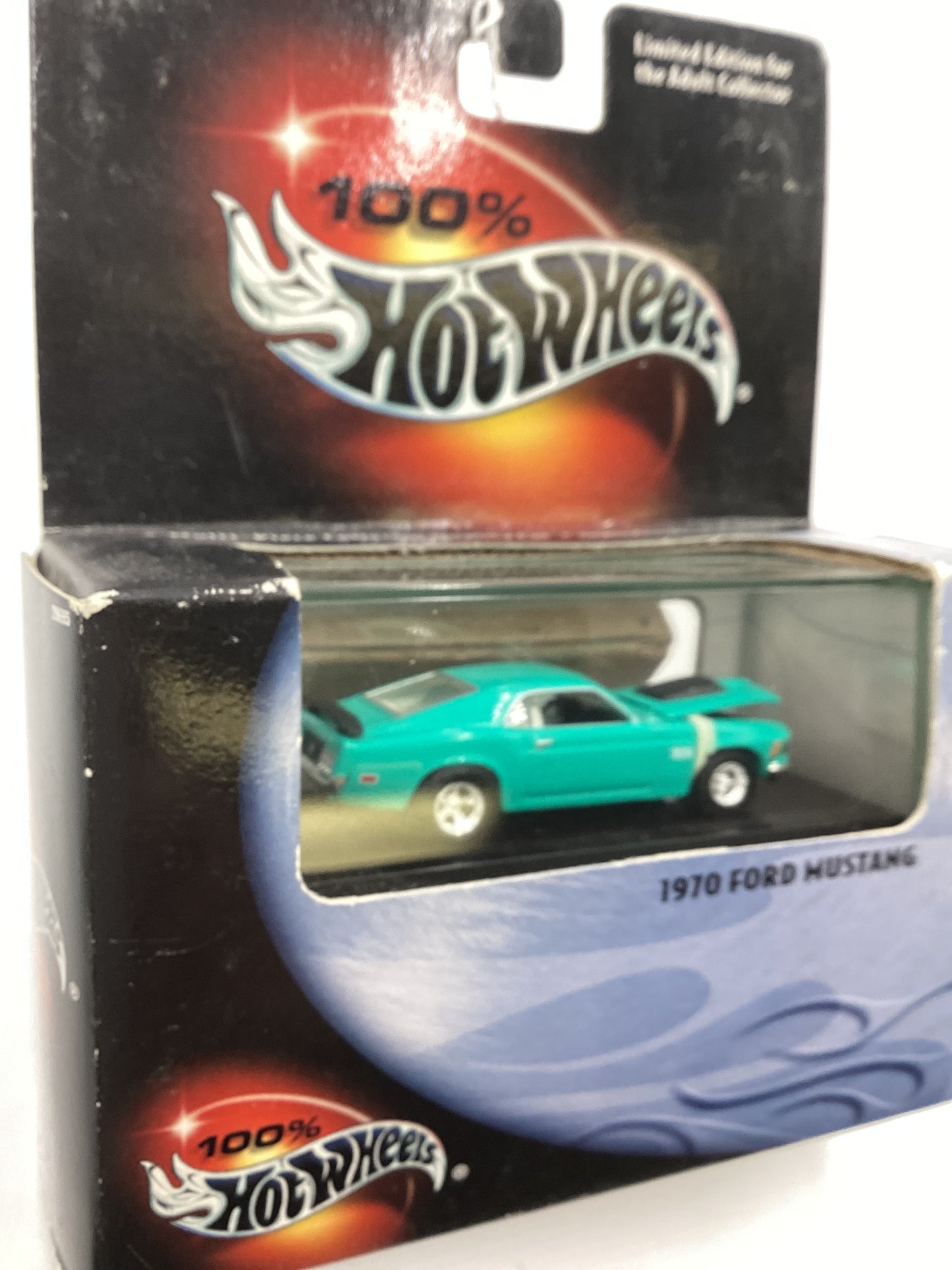 Hot Wheels Premium 100% Black Box 1970 Ford Mustang Teal (2)