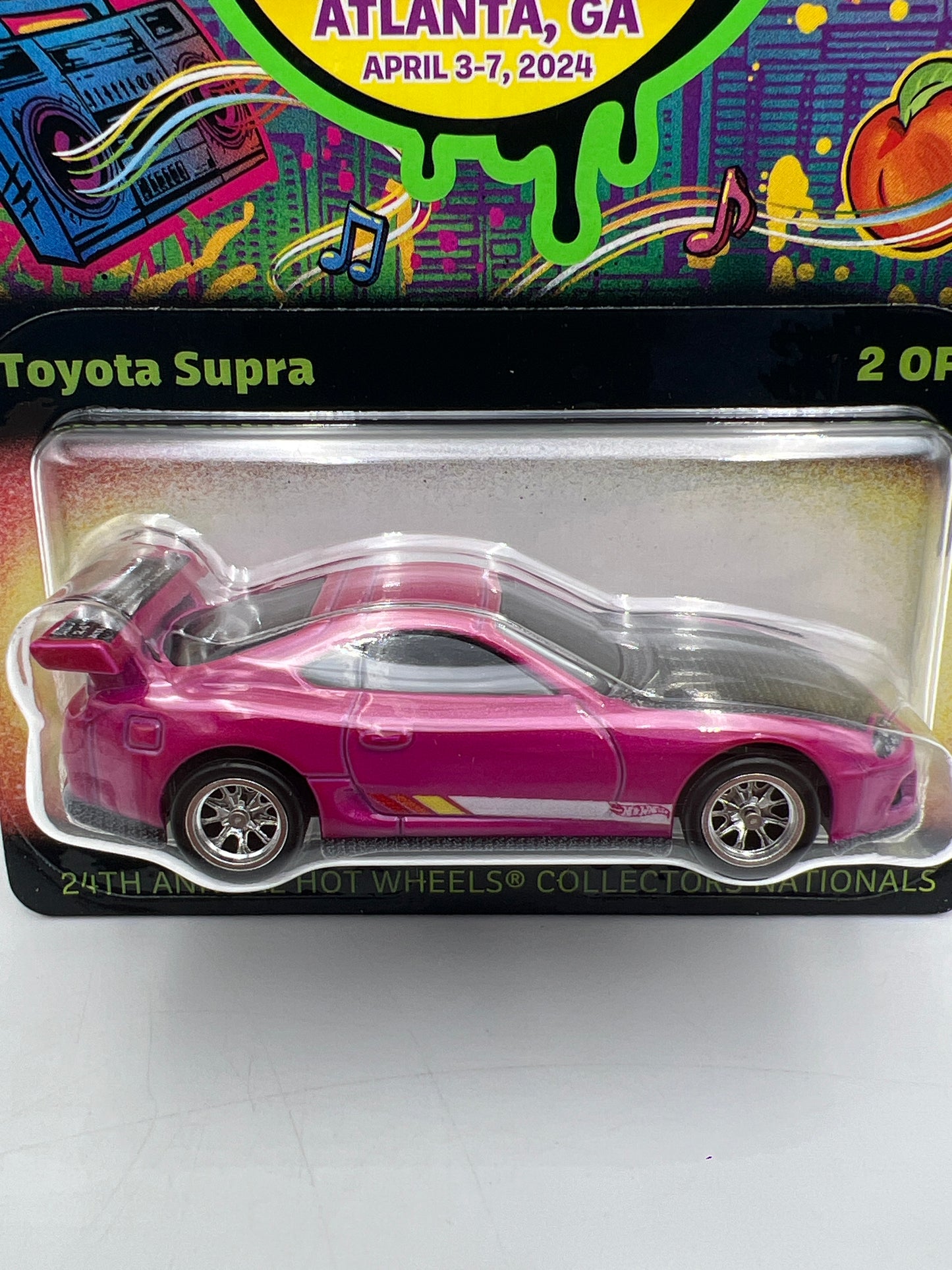 2024 Hot Wheels 24th Annual Collector Nationals #4510/6200 Toyota Supra Pink