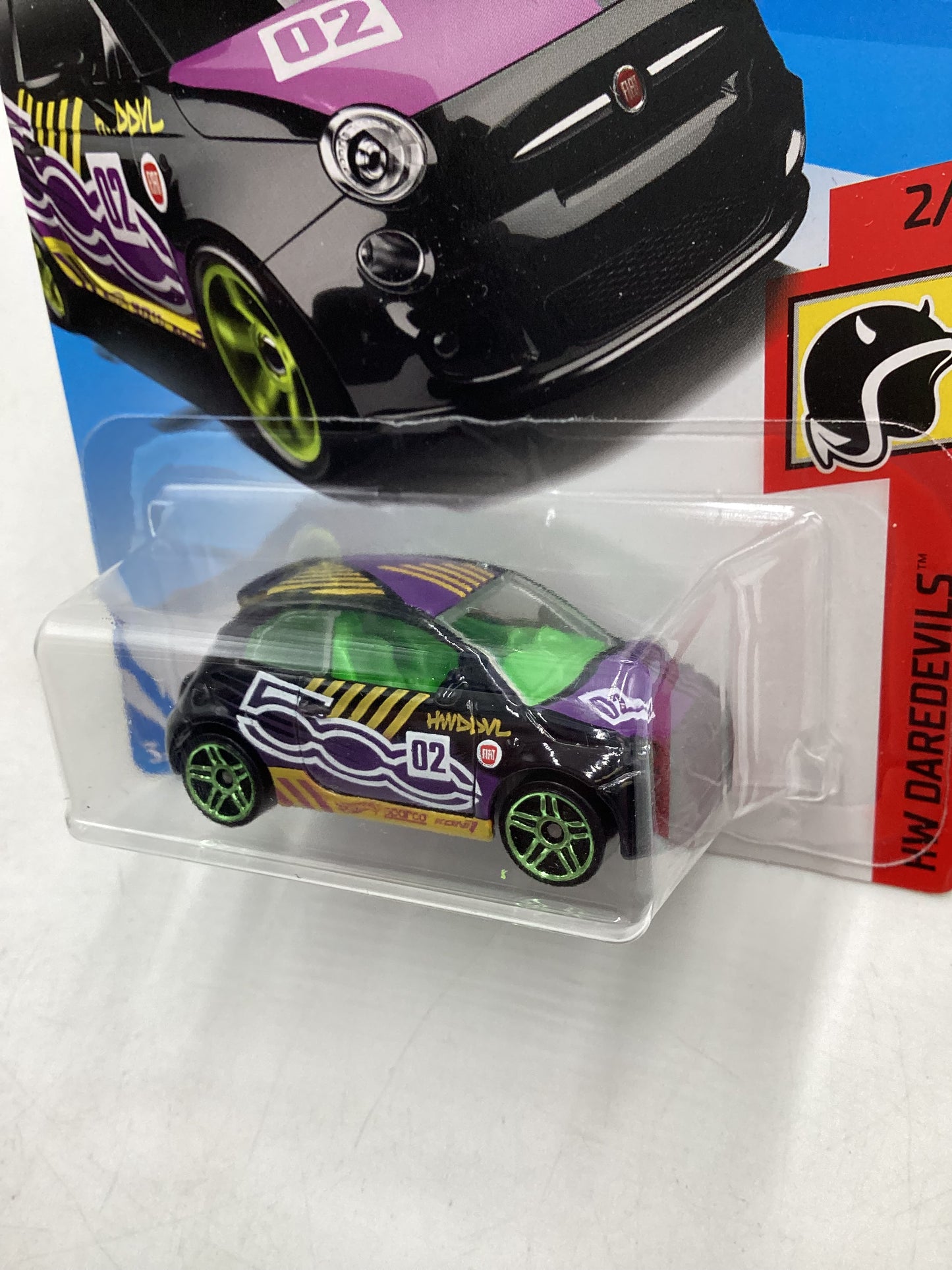 2018 Hot Wheels Fiat 500 Black chase 240A