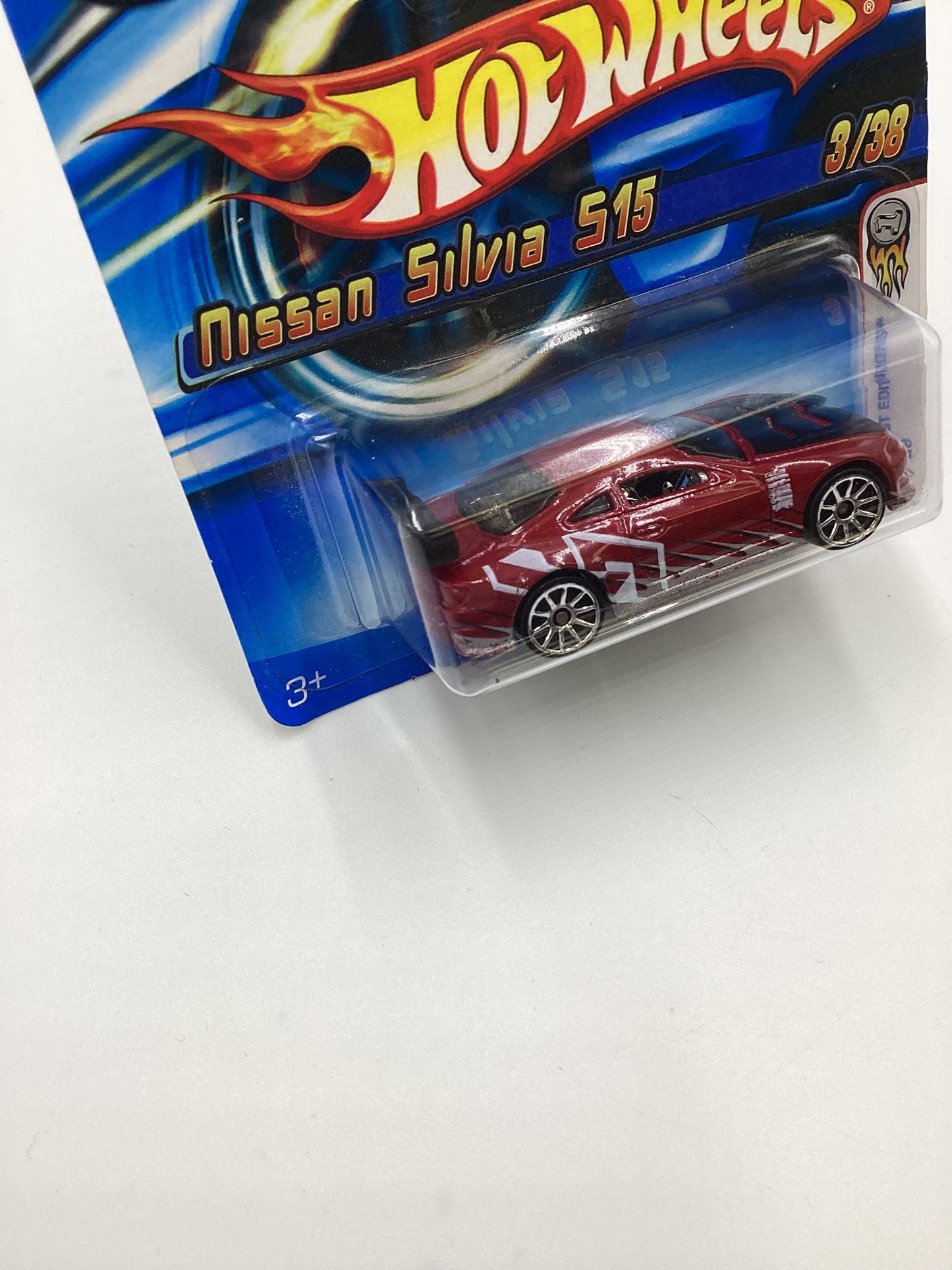 2006 Hot Wheels #003 Nissan Silvia S15 Red Short Card SR