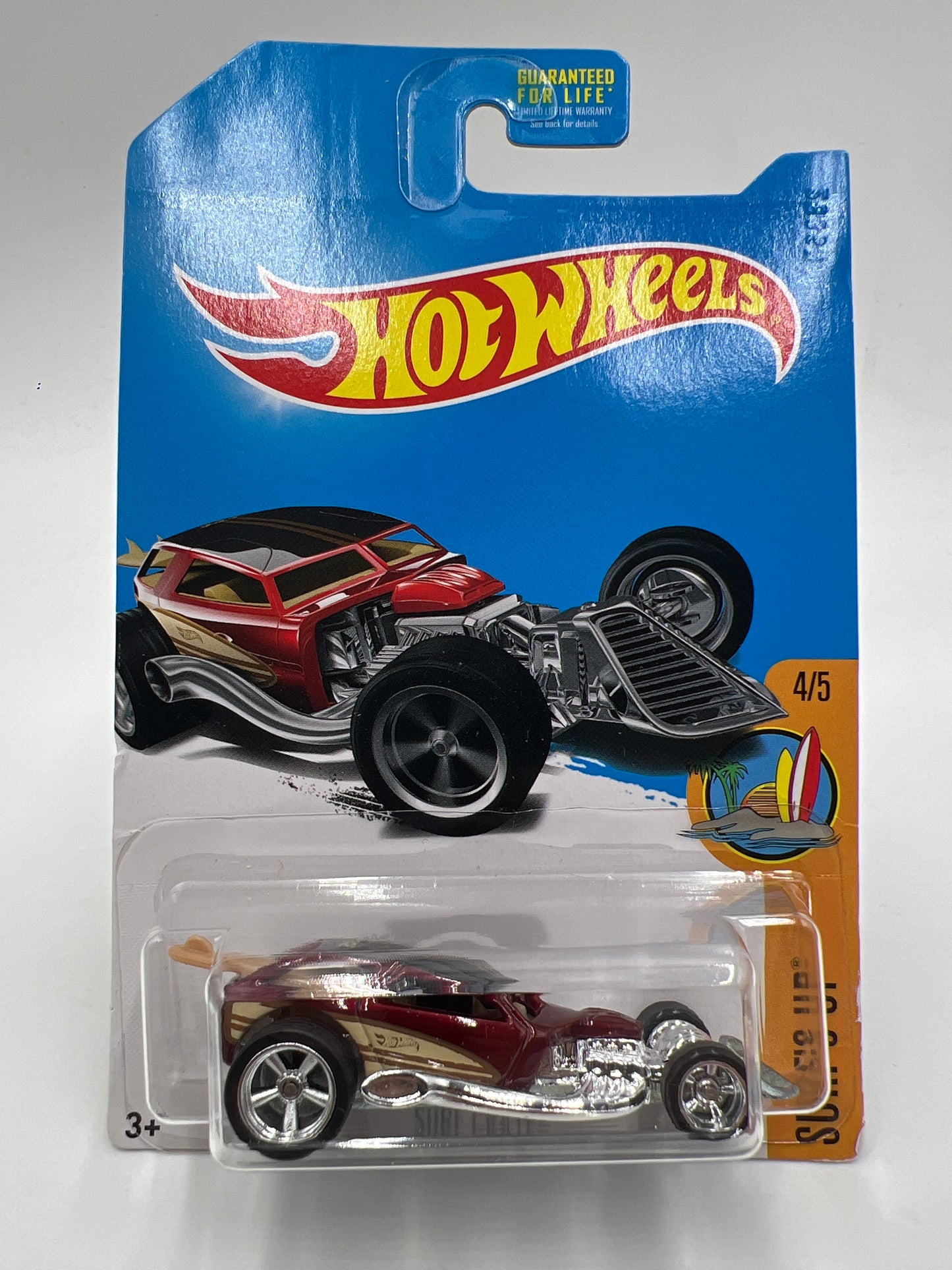 2017 Hot Wheels Super Treasure Hunt Surf Crate Red W/Protector