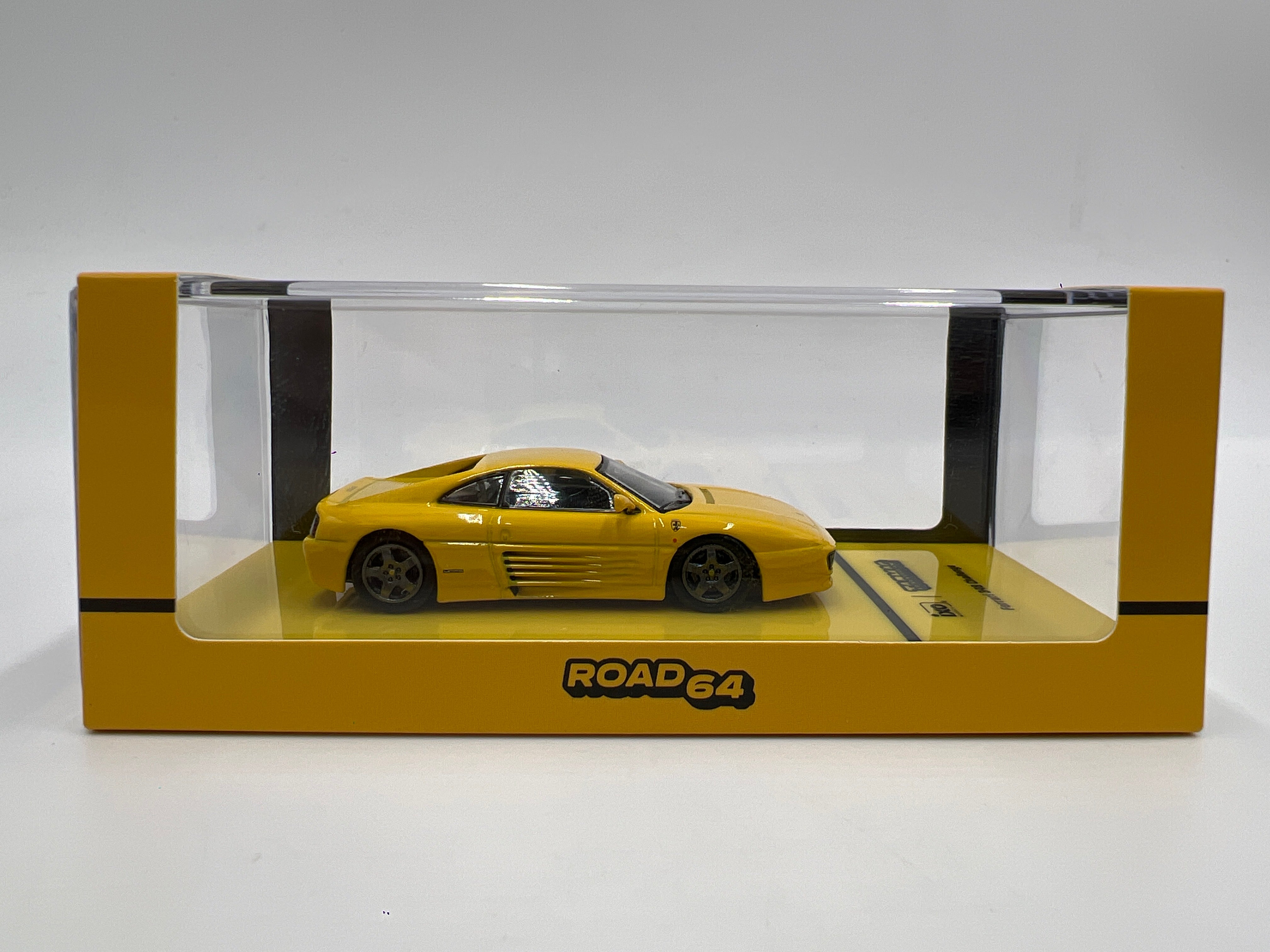 Tarmac Works x IXO Models x Road64 Ferrari 348 Challenge Yellow