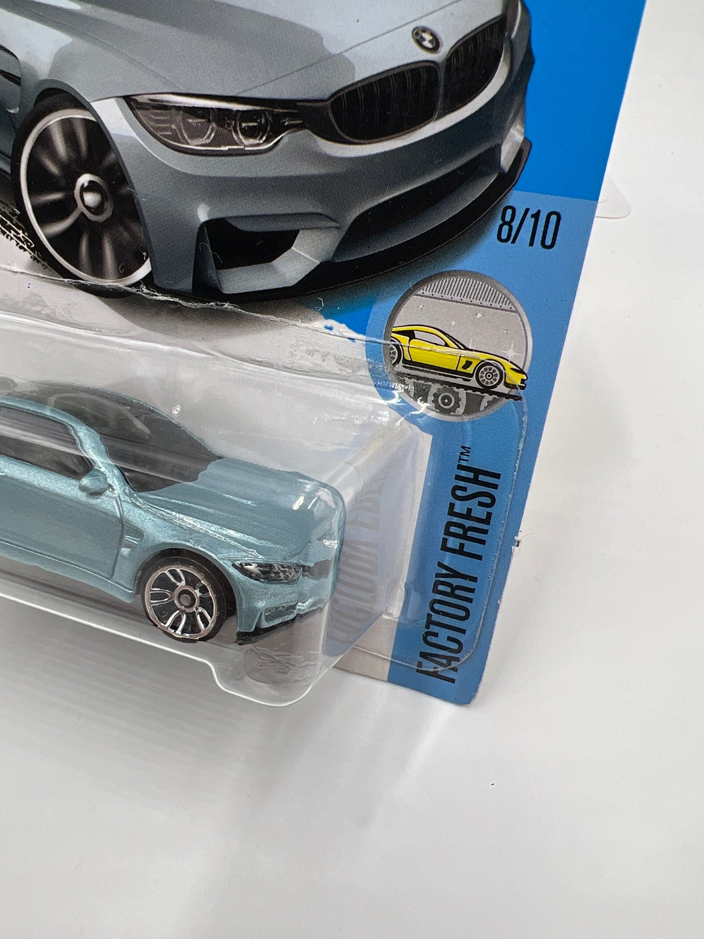 2017 Hot Wheels Factory Fresh #154 BMW M4 Light Blue