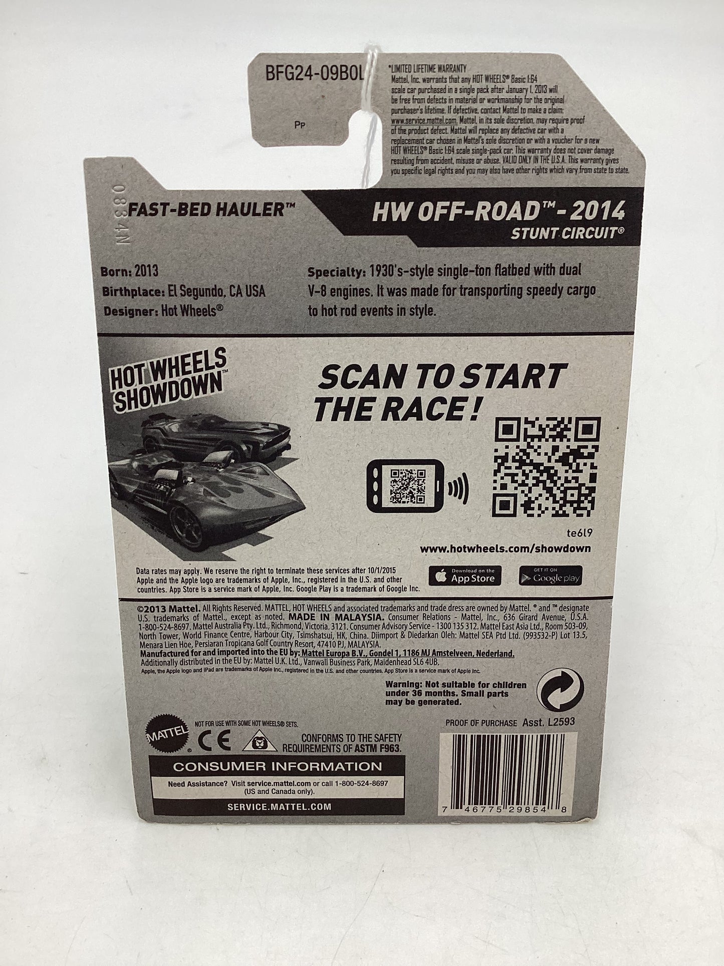 2014 HW Off-Road #105 Fast-Bed Hauler Red 56H