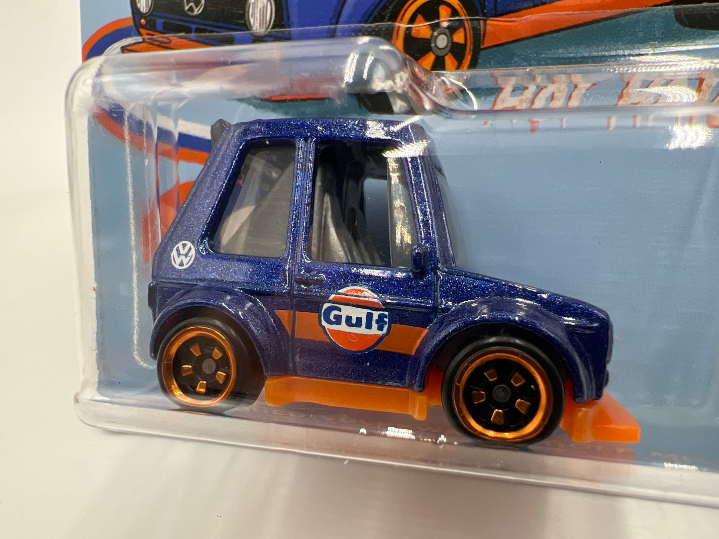 2025 Hot Wheels Silver Series Tooned Gulf #1 Tooned Volkswagen Golf MK1 156J