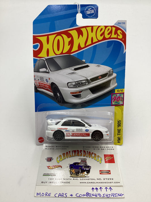 2024 Hot Wheels #244 98 Subaru Impreza 22B- STI Version White 89A