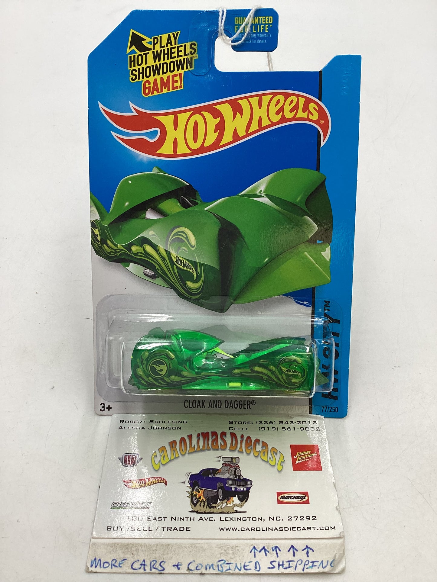 2014 Hot Wheels Treasure Hunt #77 Cloak and Dagger Green 277N