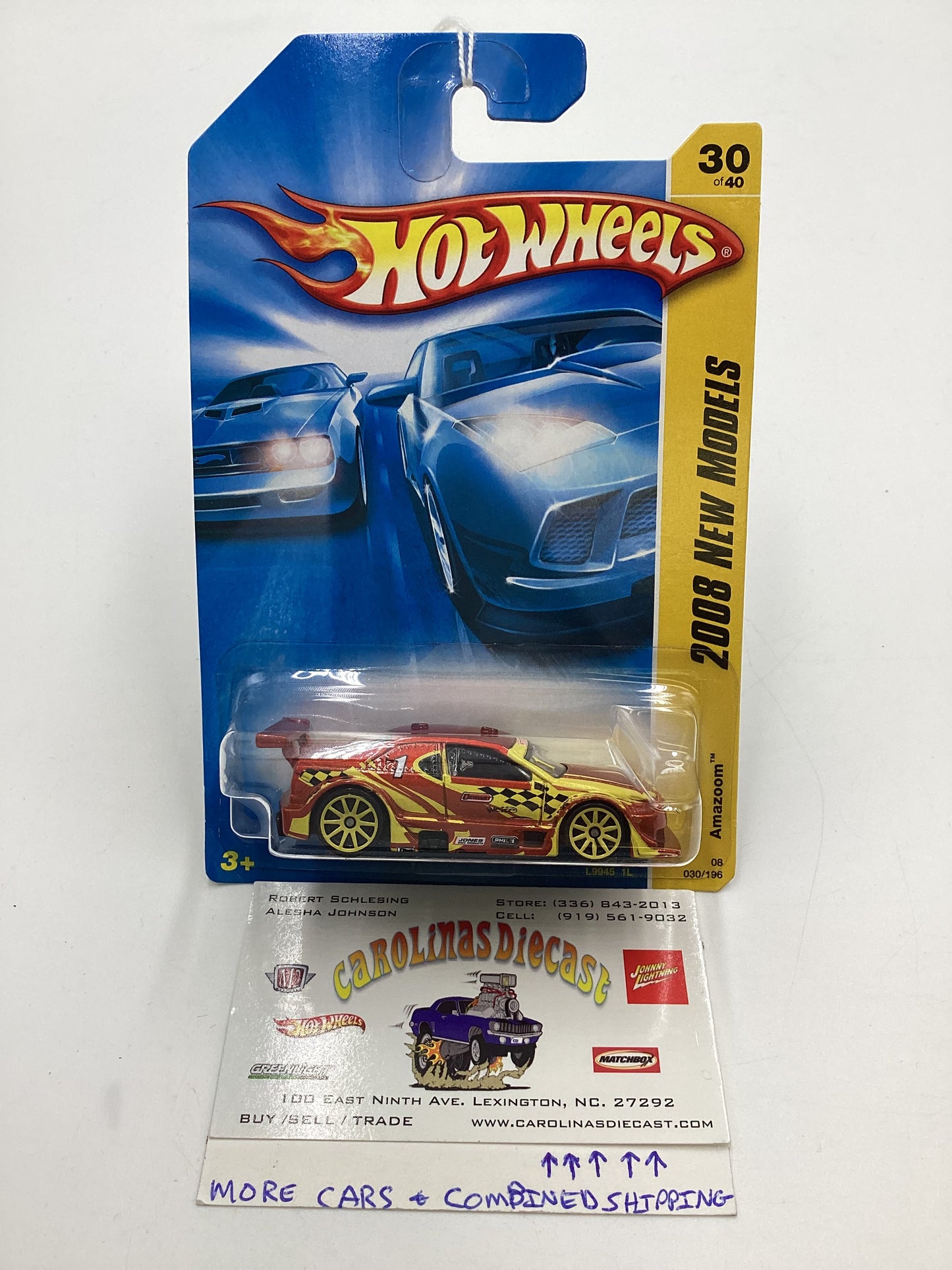 2008 Hot Wheels New Models #30 Amazoom Orange 116B