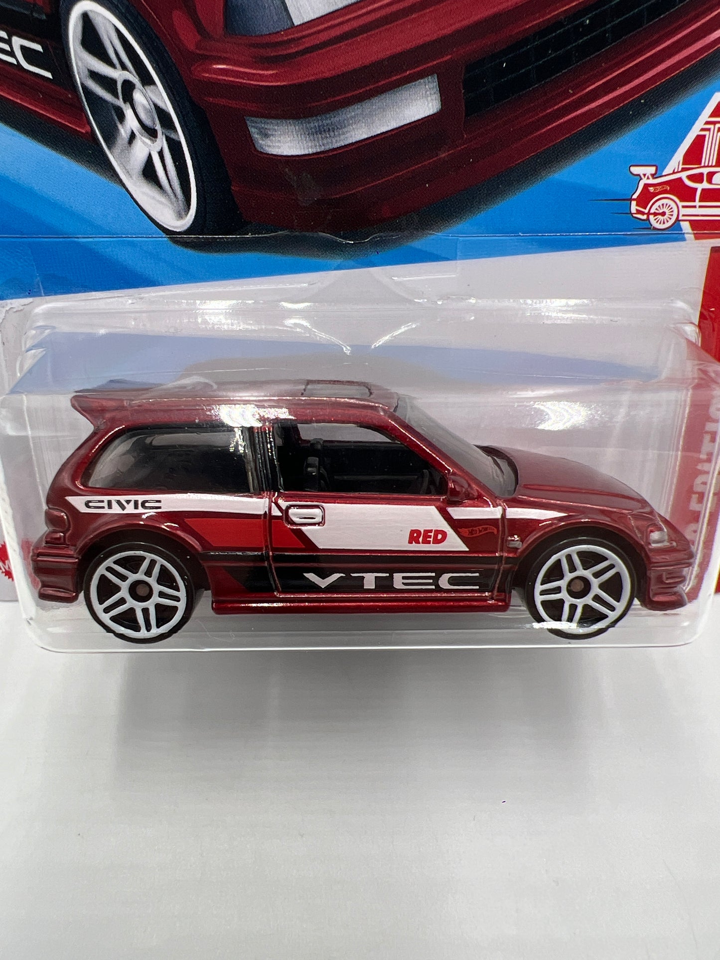 2025 Hot Wheels Target Red Edition #28 90 Honda Civic EF Red