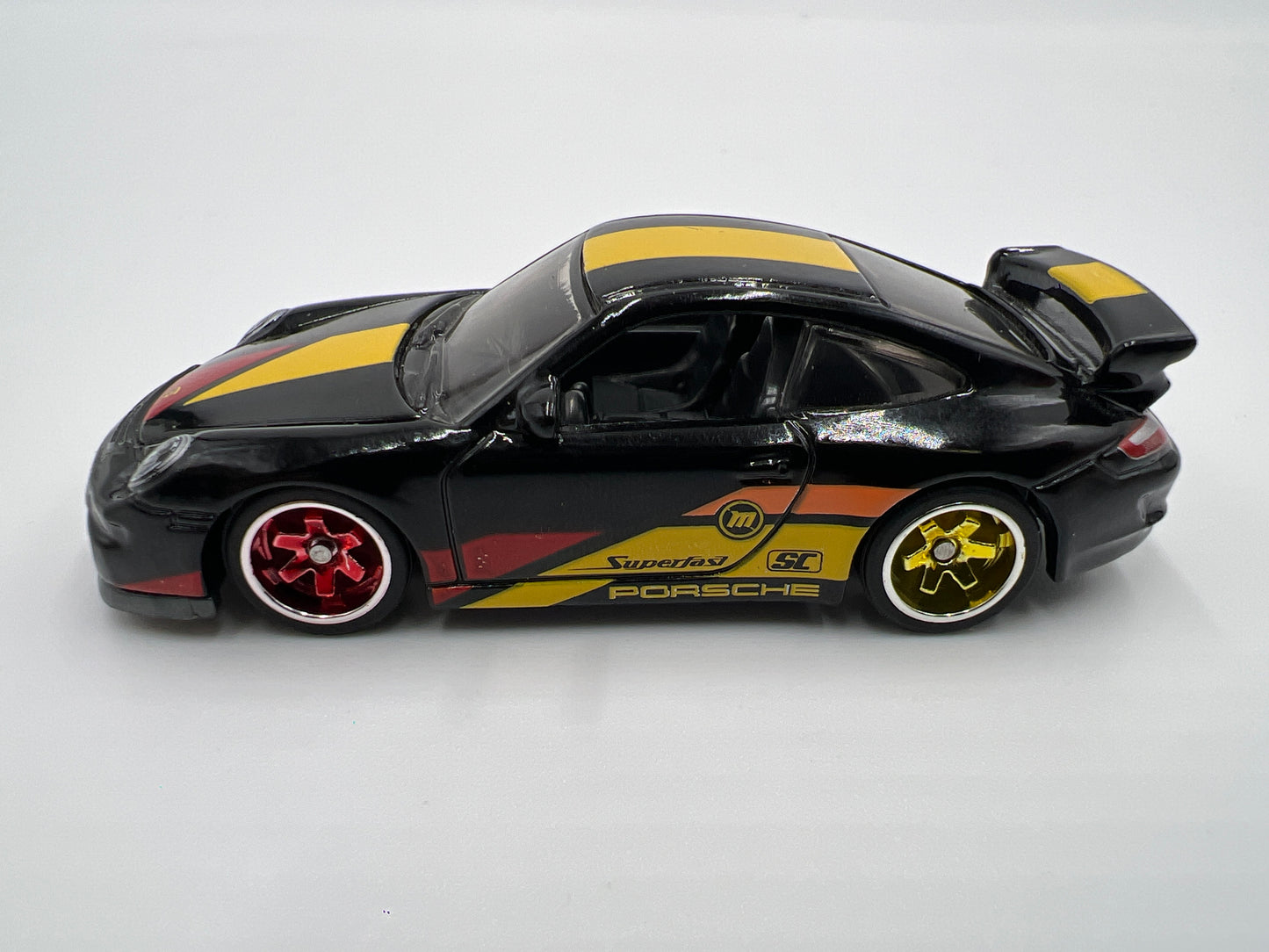 Matchbox Super Chase Porsche 911 GT3-2007 Black Loose CUSTOM