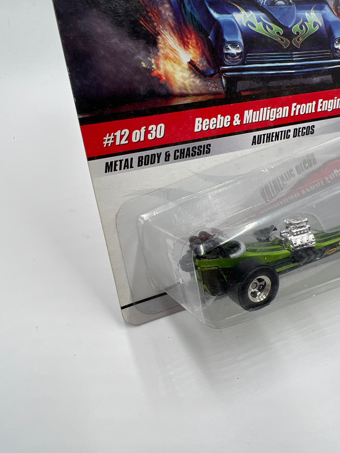 Hot Wheels Premium Drag Strip Demons #12 Beebe & Mulligan Front Engine Fuel Dragster Green