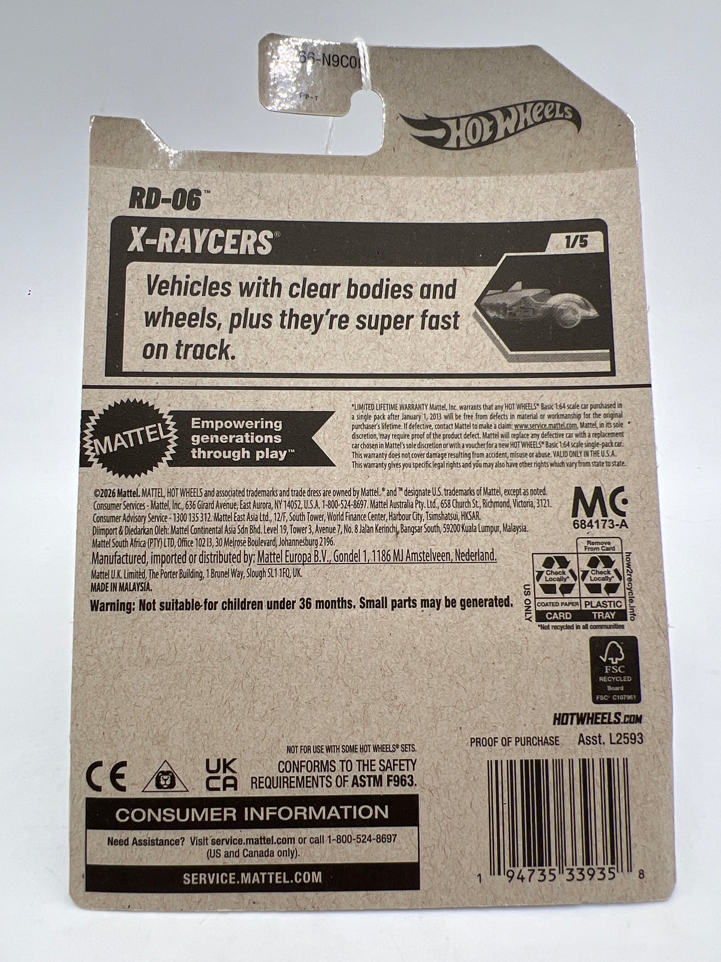 2026 Hot Wheels F Case #6 RD-06 Black