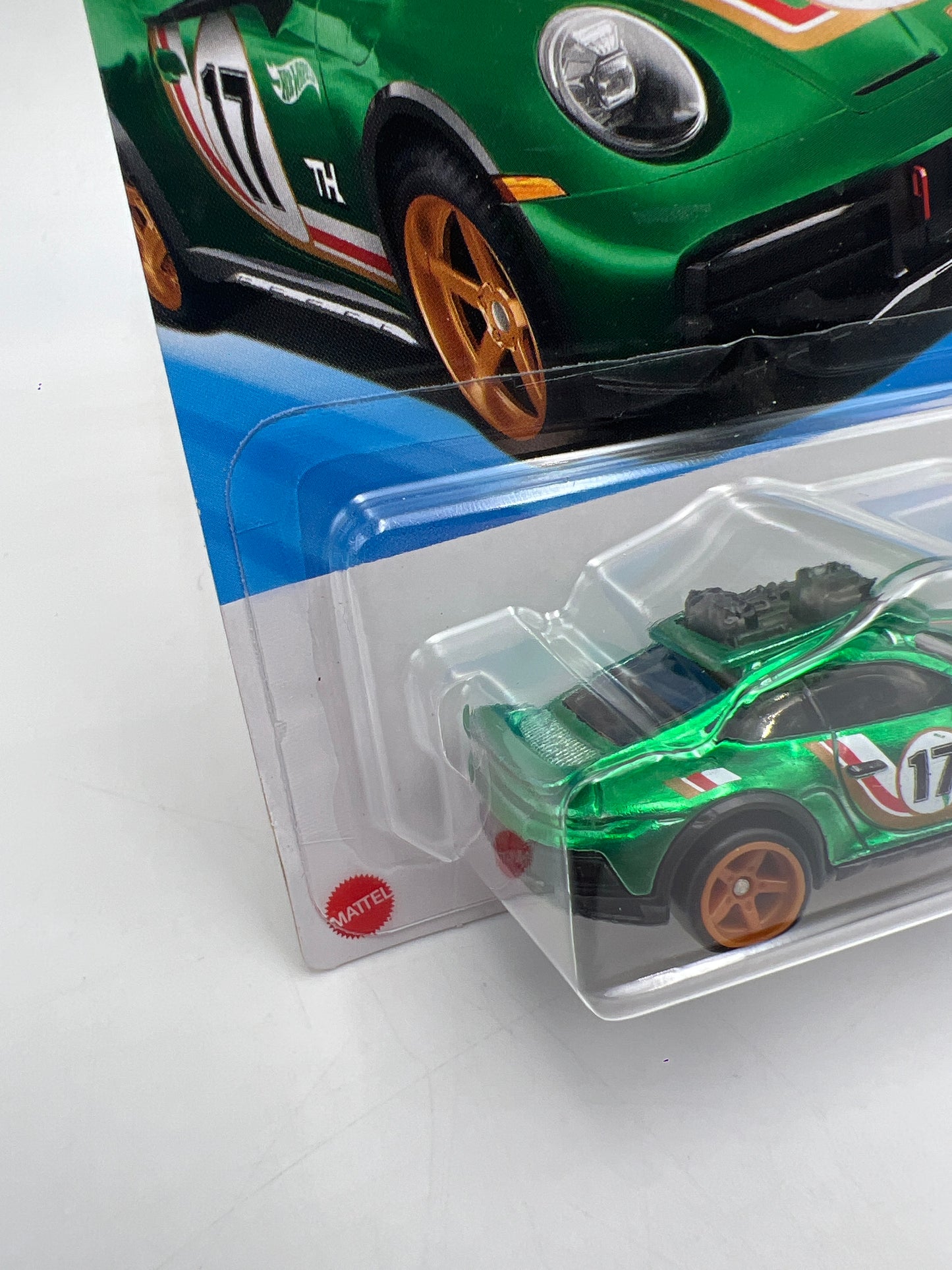 2025 Hot Wheels Super Treasure Hunt #154 Porsche 911 Rallye Green W/Protector