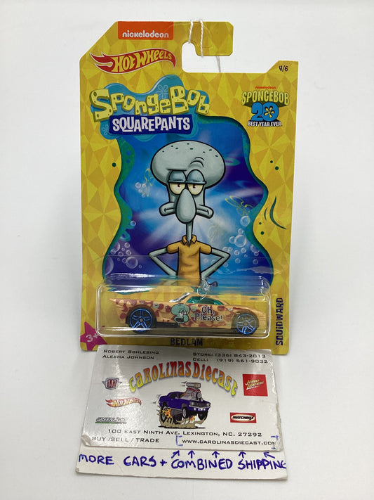 Hot Wheels Spongebob 20 Best Year Ever Set #4 Bedlam Yellow Squidward 161D