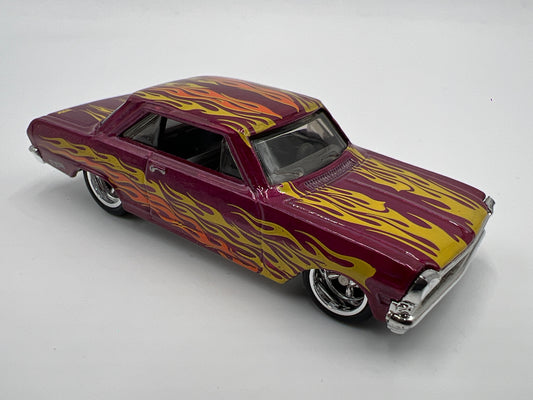 2017 Hot Wheels 1/64 Super Treasure Hunt 63 Chevy II Pink Loose