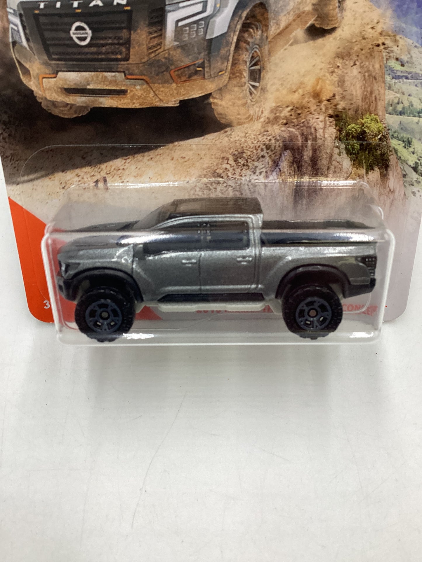 Matchbox MBX Mountain #76 2016 Nissan Titan Warrior Concept Gray