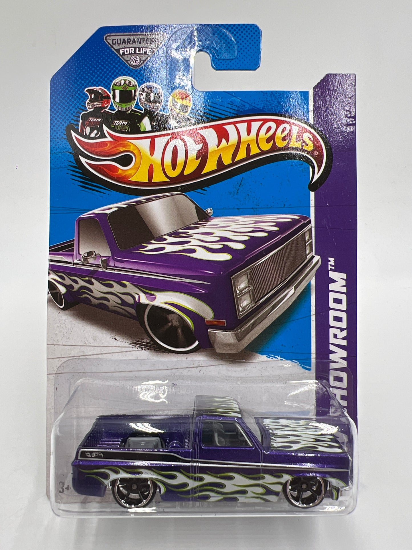 2013 Hot Wheels #166 83 Chevy Silverado Purple W/Protector