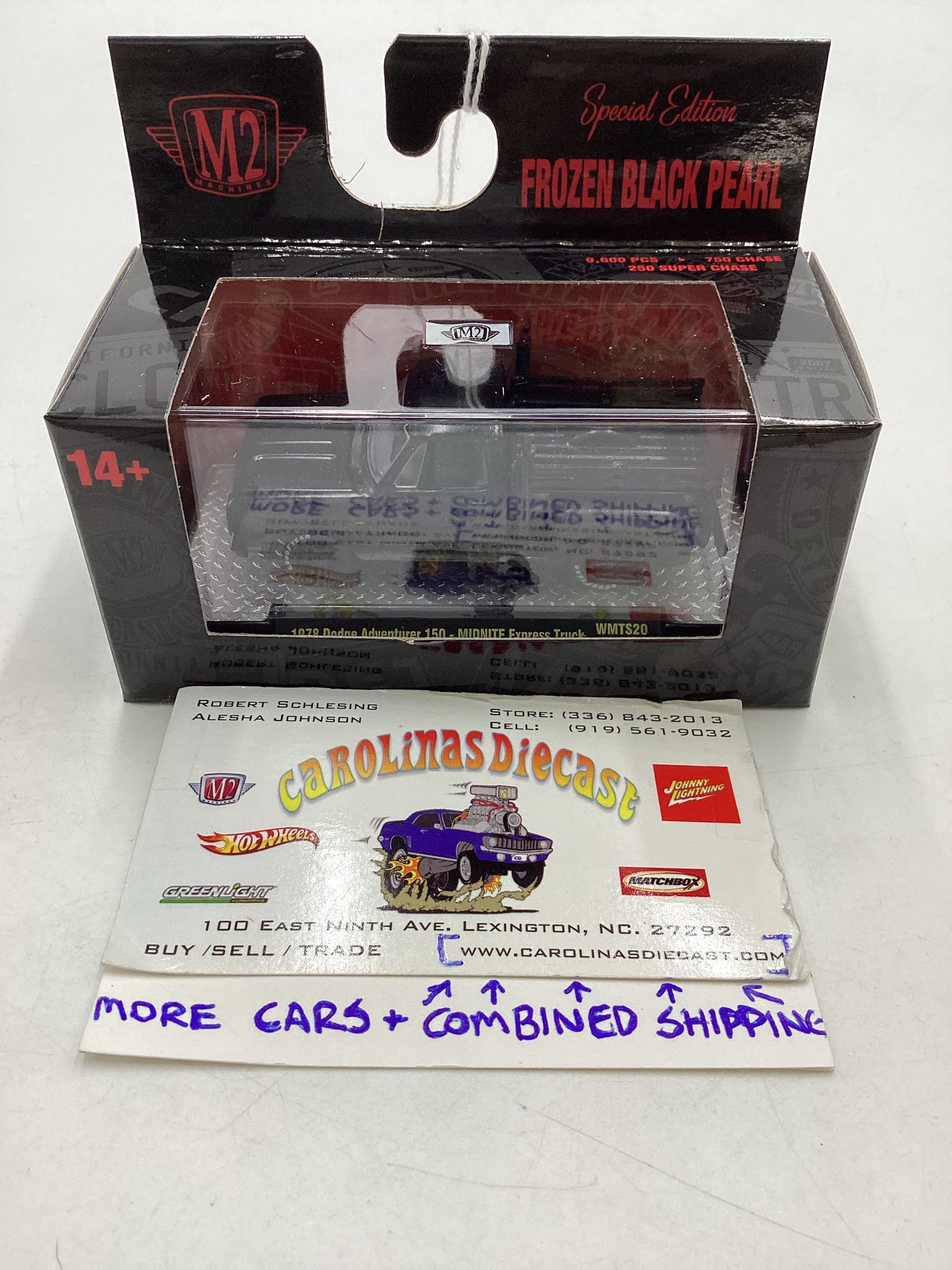 M2 Machines Special Edition Frozen Black Pearl 1978 Dodge Adventurer 150 Midnite Express truck WMTS20