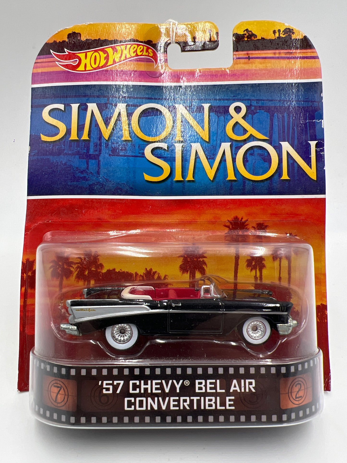 Hot Wheels Retro Entertainment Simon & Simon 57 Chevy Bel Air Convertible Black