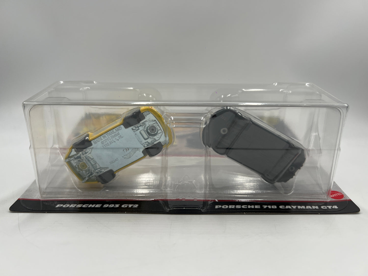2025 Hot Wheels Car Culture Target 2 Pack Porsche 993 GT2 Yellow & Porsche 718 Cayman GT4 Gray 281B