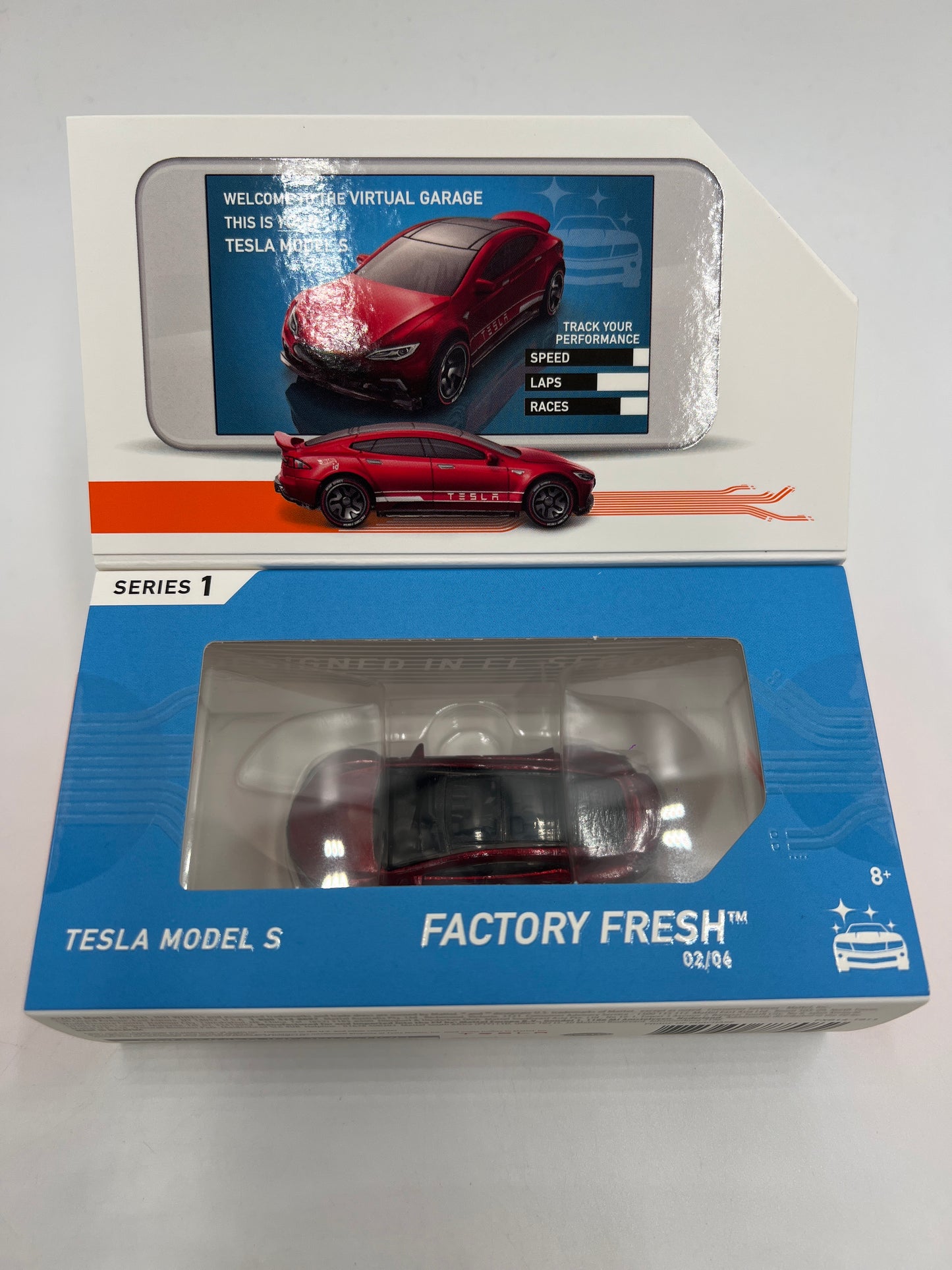 Hot Wheels iD Factory Fresh Series 1 #2 Tesla Model S Red Sealed
