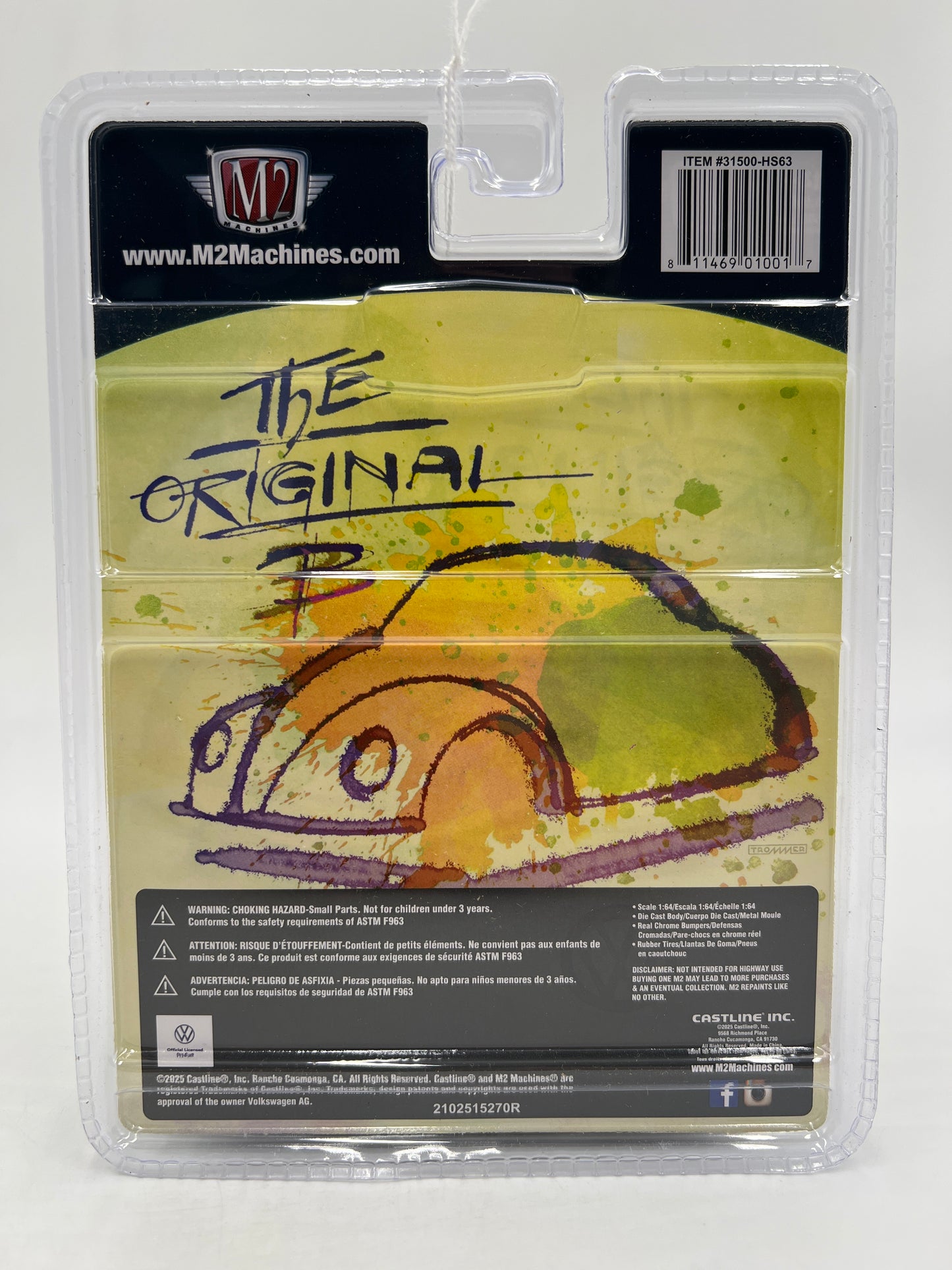 2025 M2 Machines Hobby Exclusive CHASE Slug Bug 1953 VW Beetle Deluxe USA Model HS63