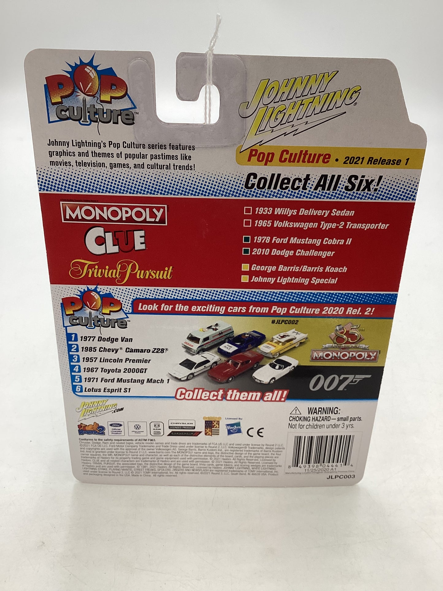 Johnny Lightning Monopoly 1965 Volkswagen Type-2 Transporter 185C