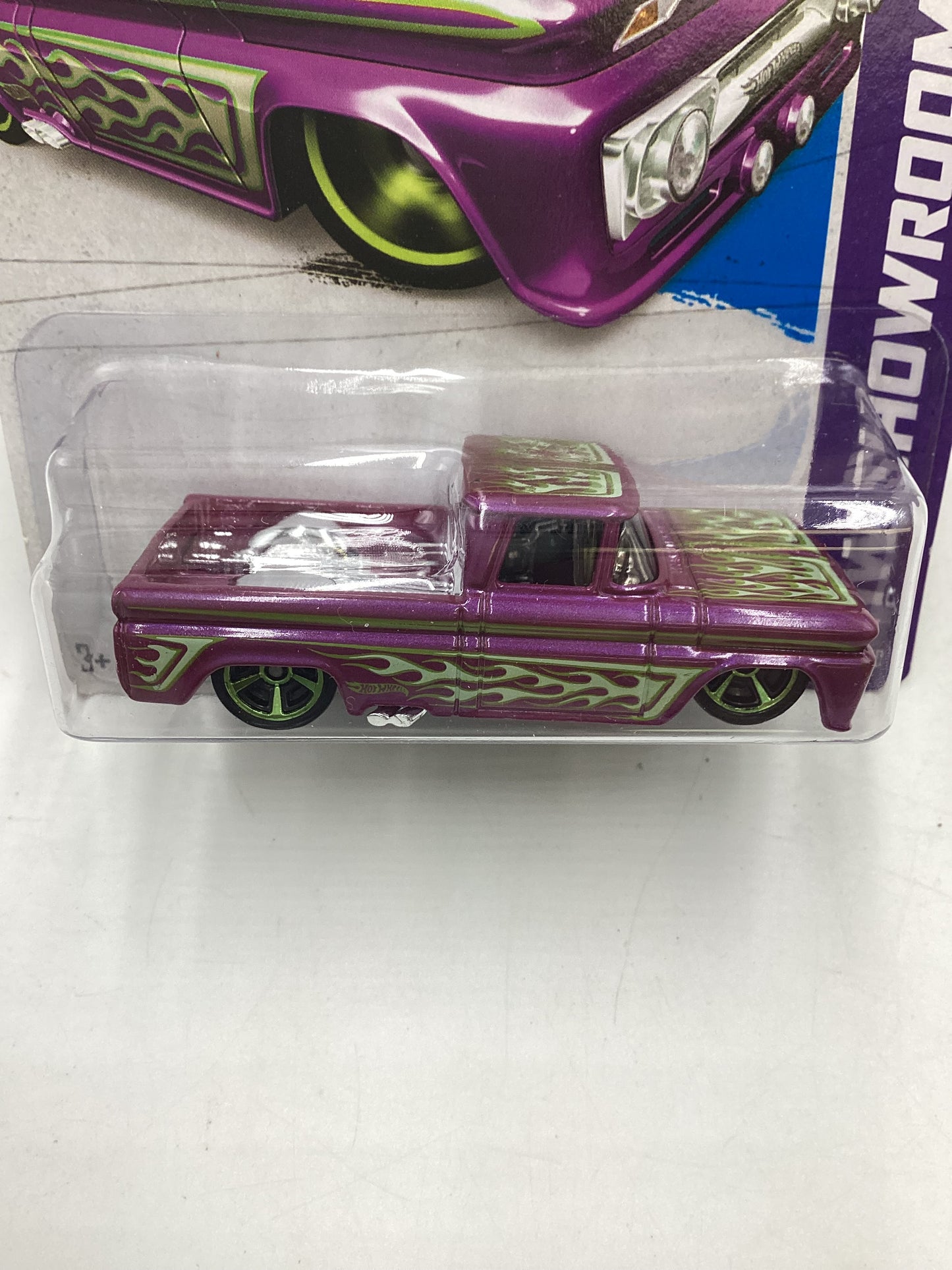 2013 HW Showroom #162 Custom 62 Chevy Purple (US Card) 17B