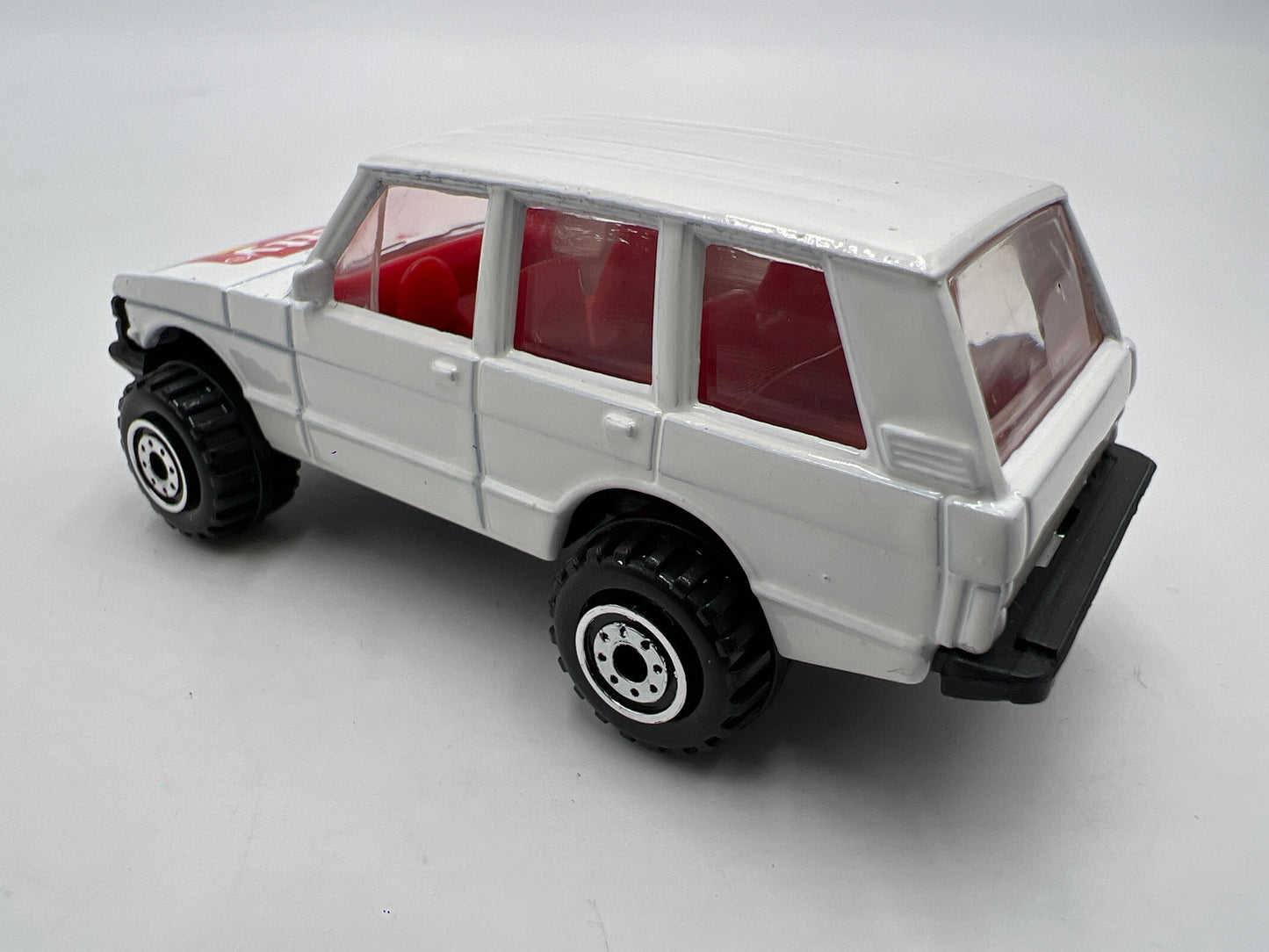 Hot Wheels 1991 Getty Promo Land Rover Range Rover White Loose