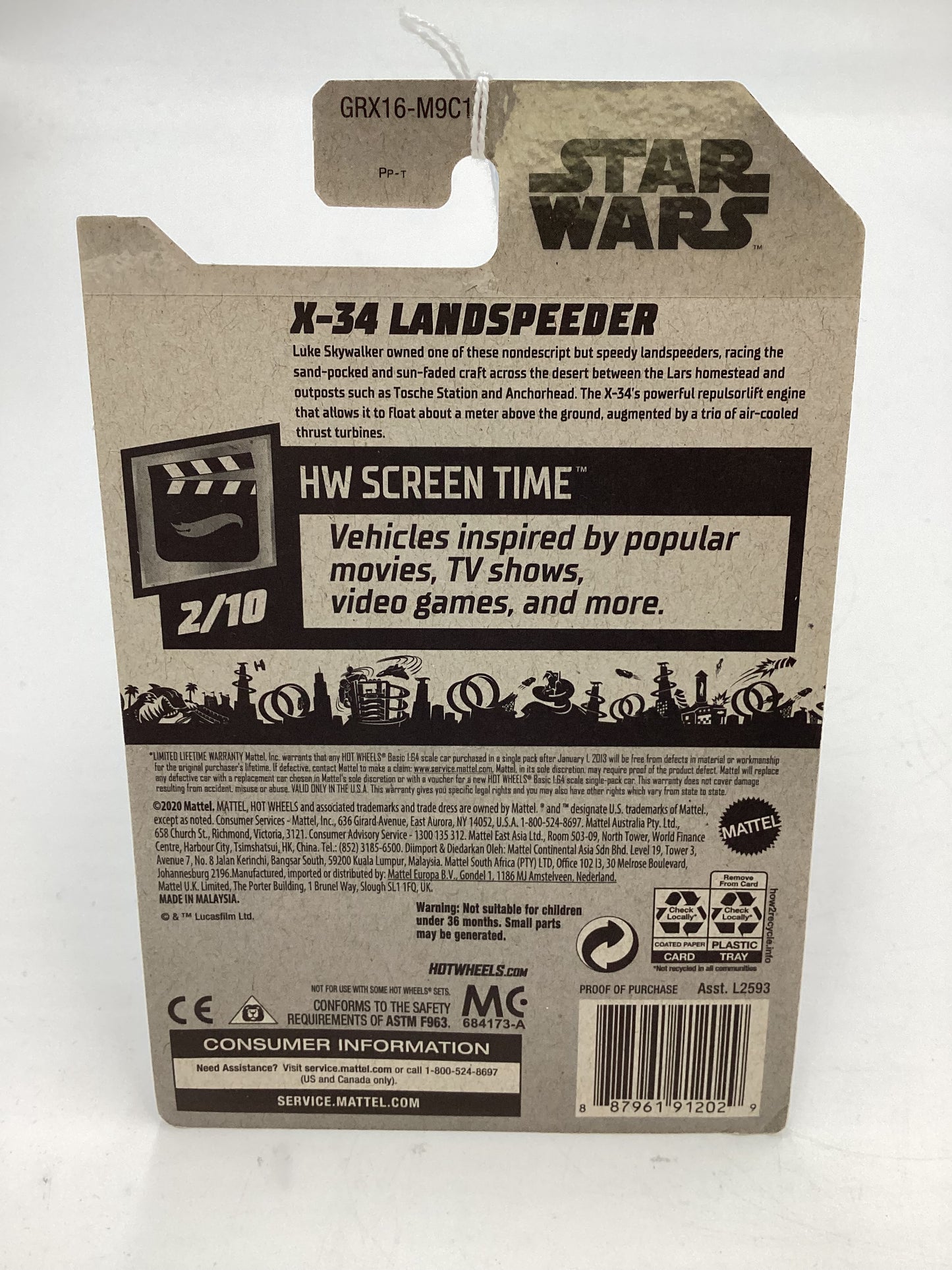 2021 Hot Wheels  #12 X-34 Landspeeder Star Wars