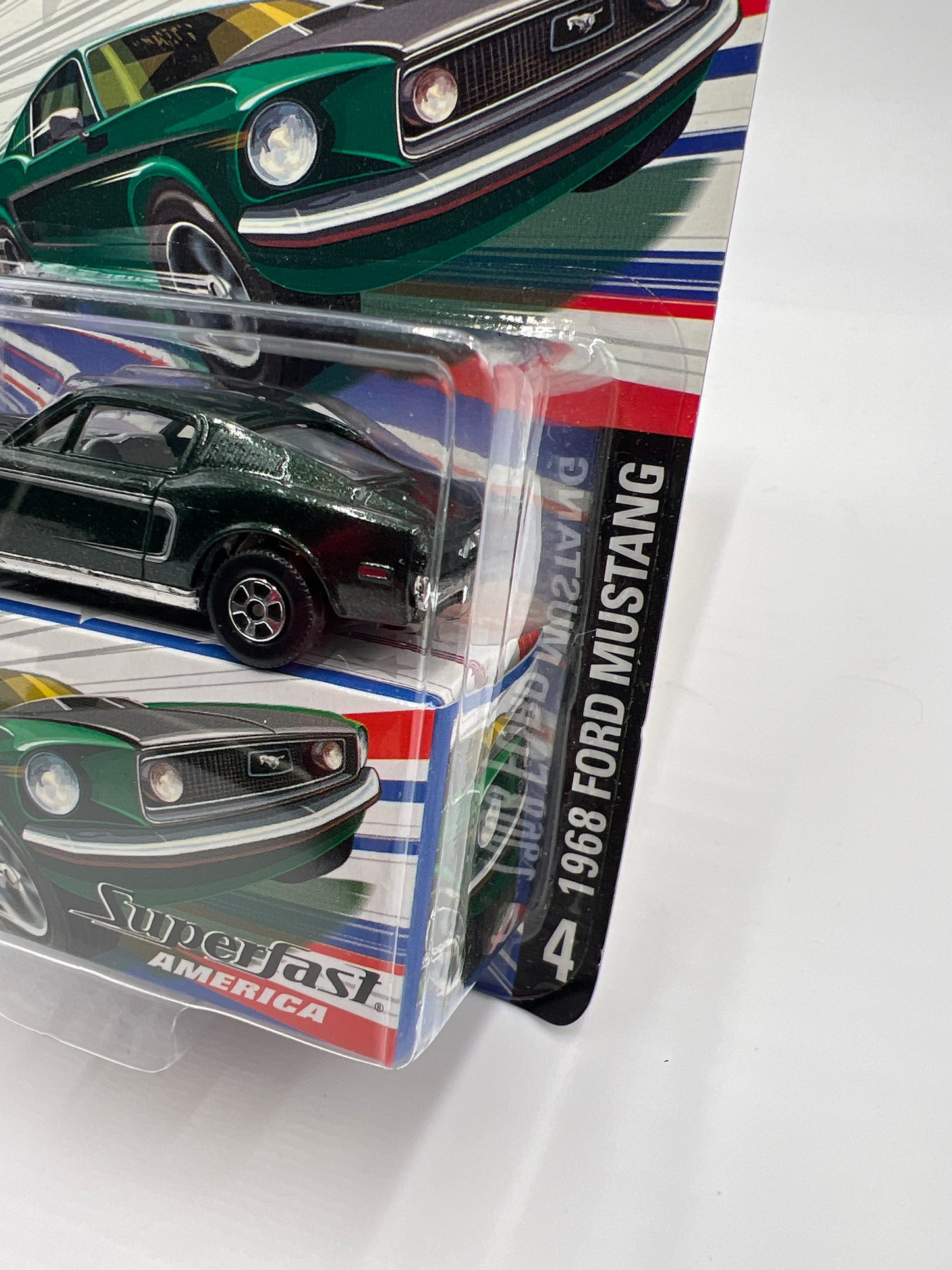 Matchbox Superfast America #4 1968 Ford Mustang Green 170A