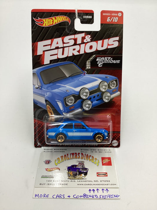 Hot Wheels Fast and Furious Series 1  #6 70 Ford Escort RS 1600 70E