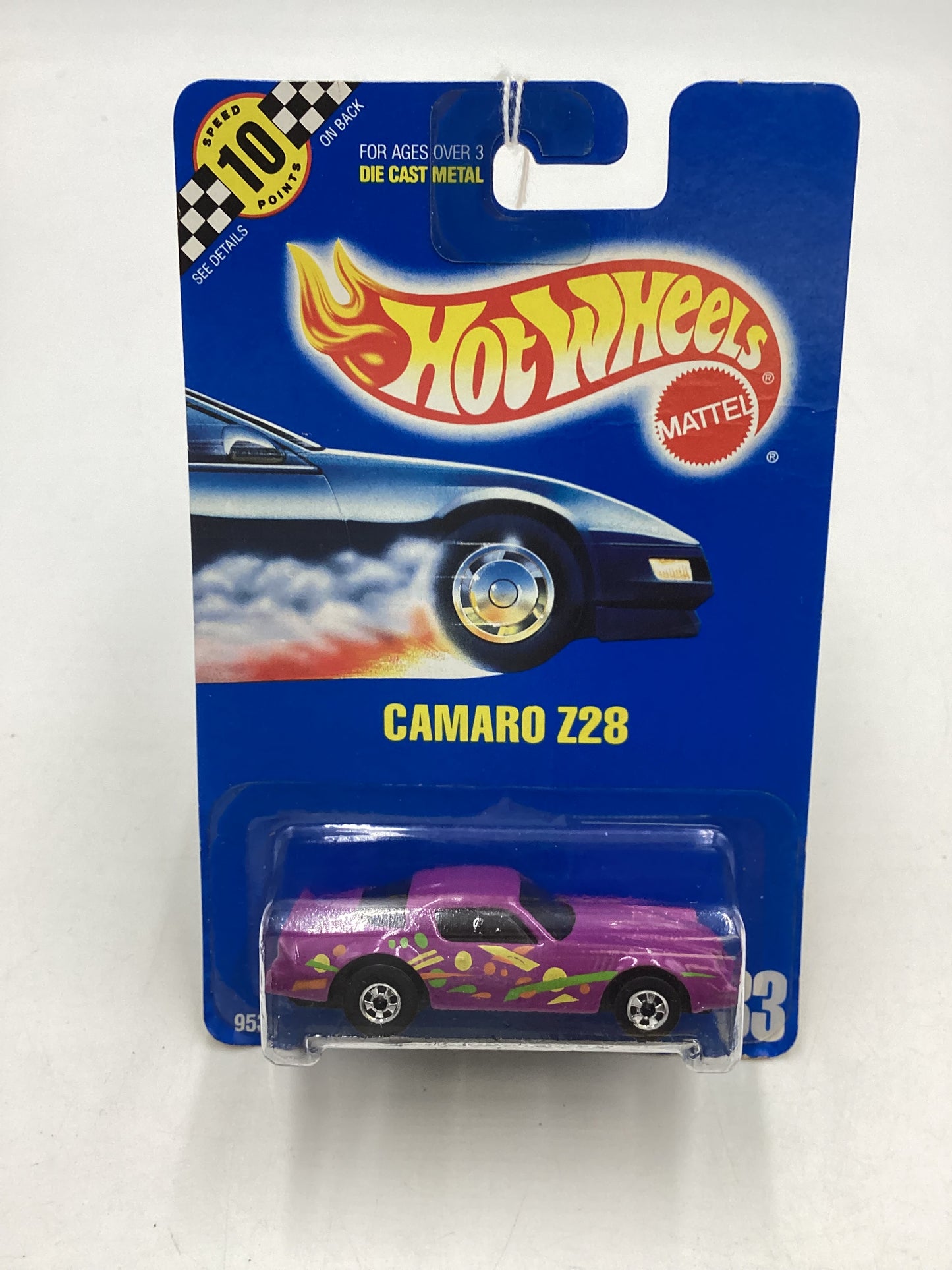 Hot Wheels Blue Card Collector No. 033 Speed Points Purple Camaro Z28 240A