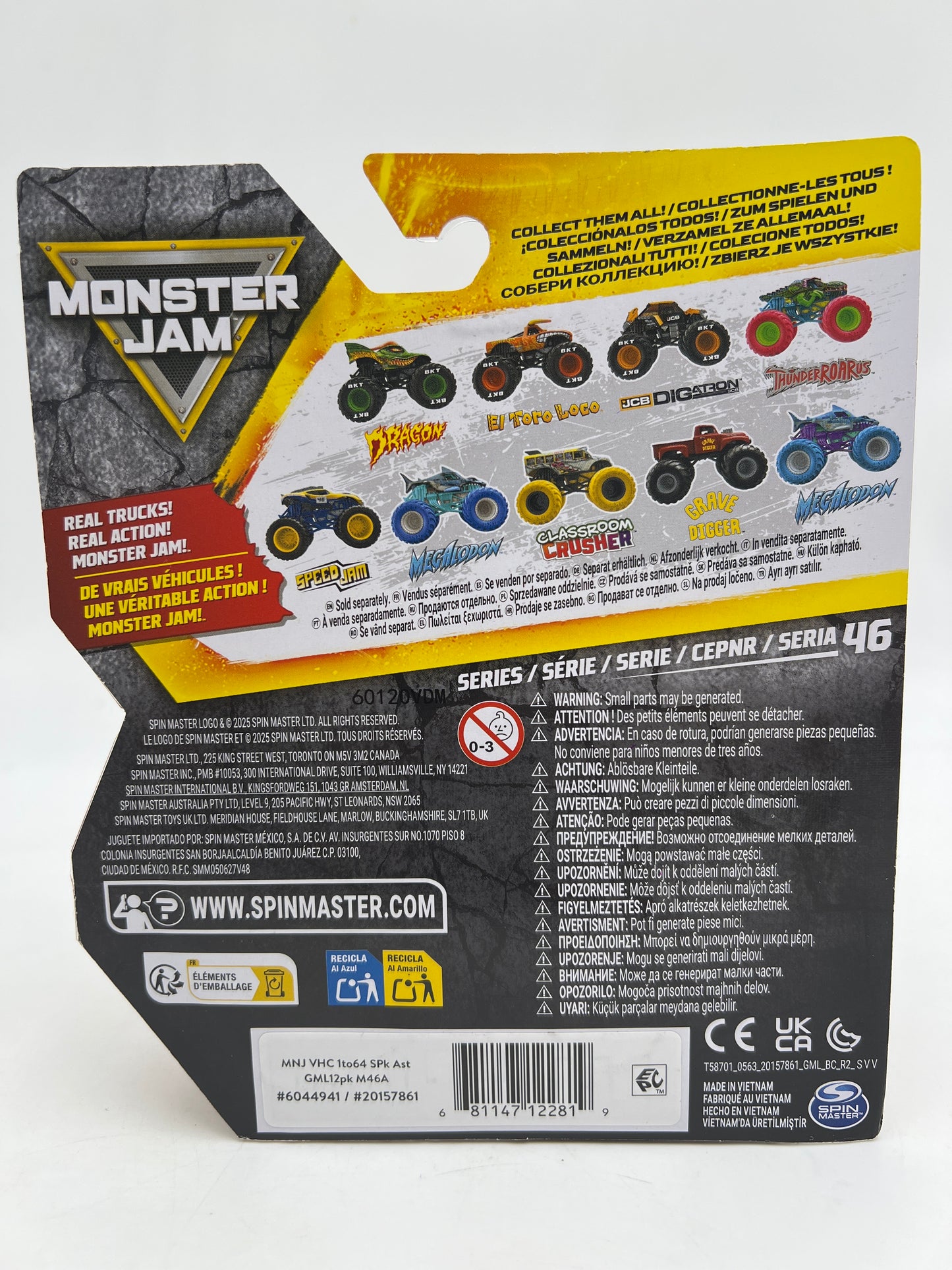 Monster Jam Series 46 Childlike Earth Shaker 130D