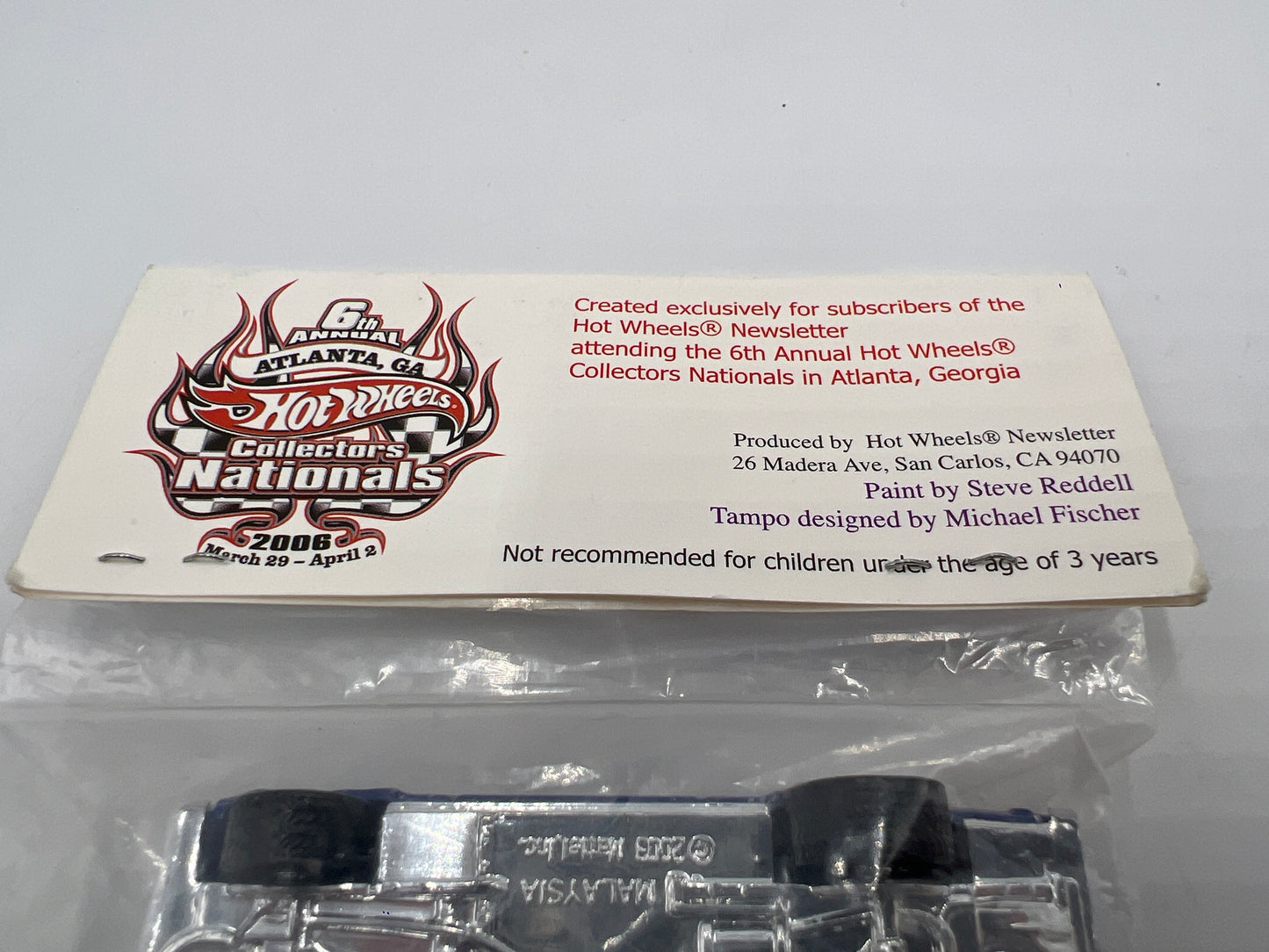 Hot Wheels 6th Annual Collectors Nationals Newsletter 68 Nova Blue