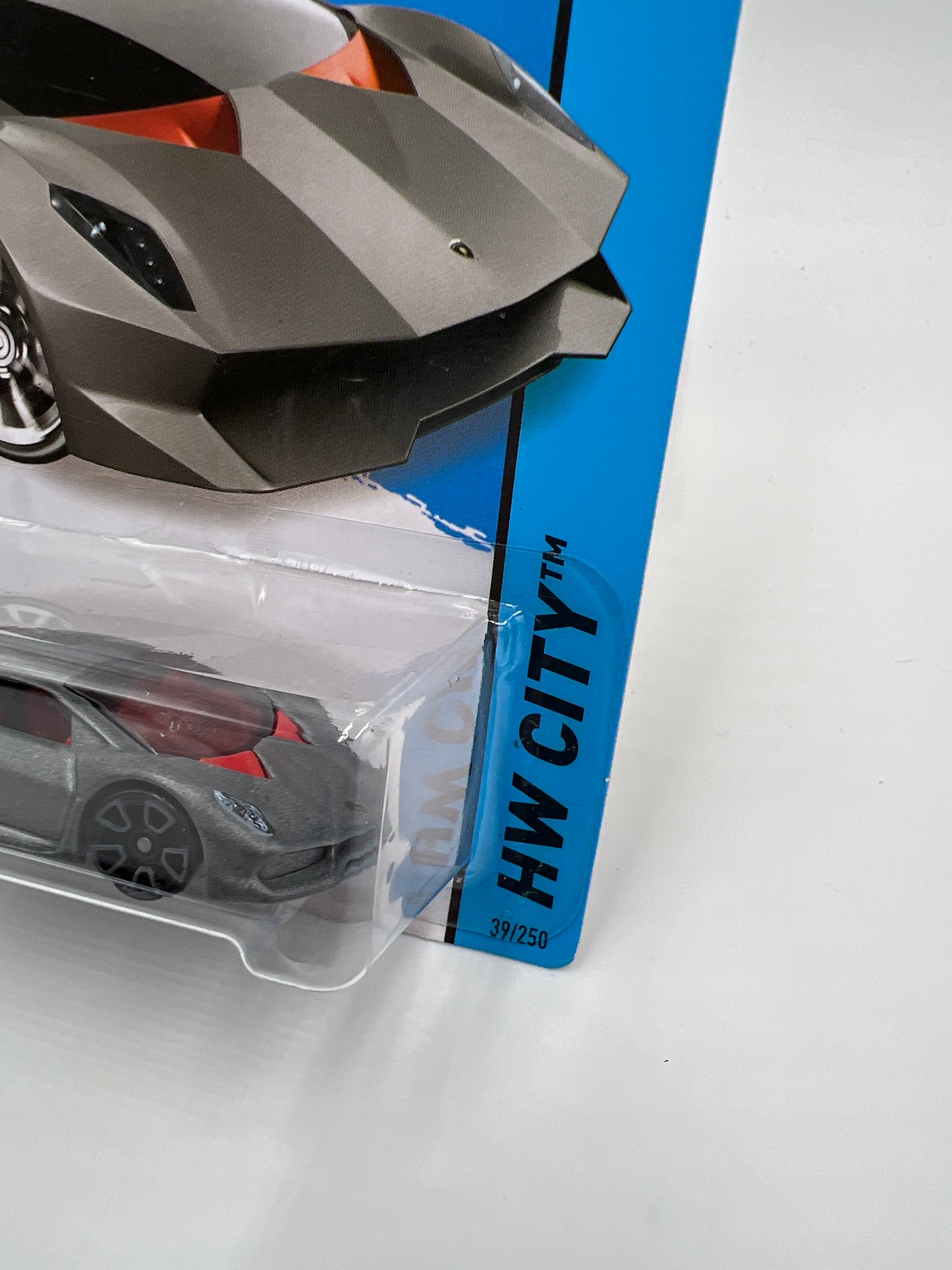 2014 Hot Wheels City #39 Need For Speed Lamborghini Sesto Elemento Gray 101B