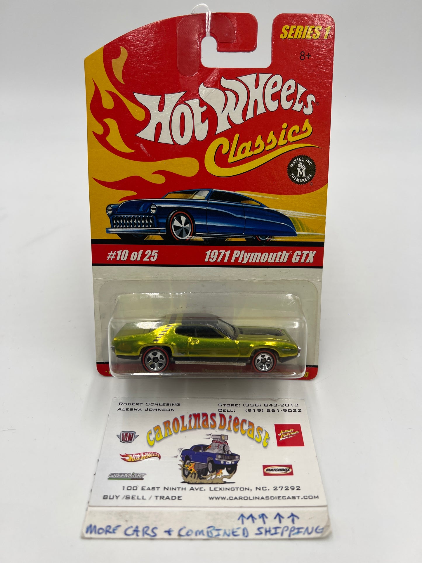 Hot Wheels Classics Series 1 #10 1971 Plymouth GTX Antifreeze