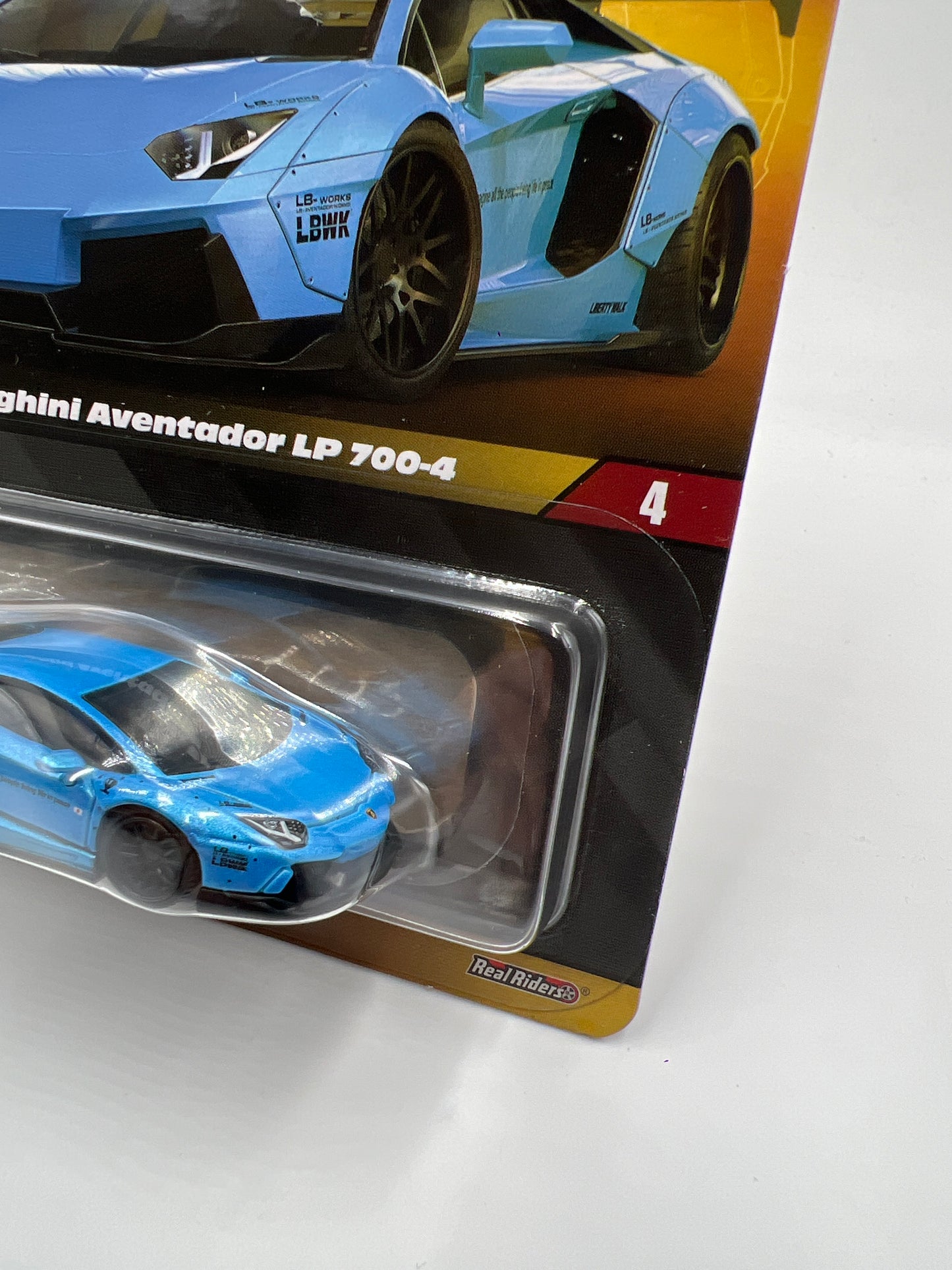 Hot Wheels RLC Elite 64 #4 LBWK Lamborghini Aventador LP 700-4 Blue W/Protector