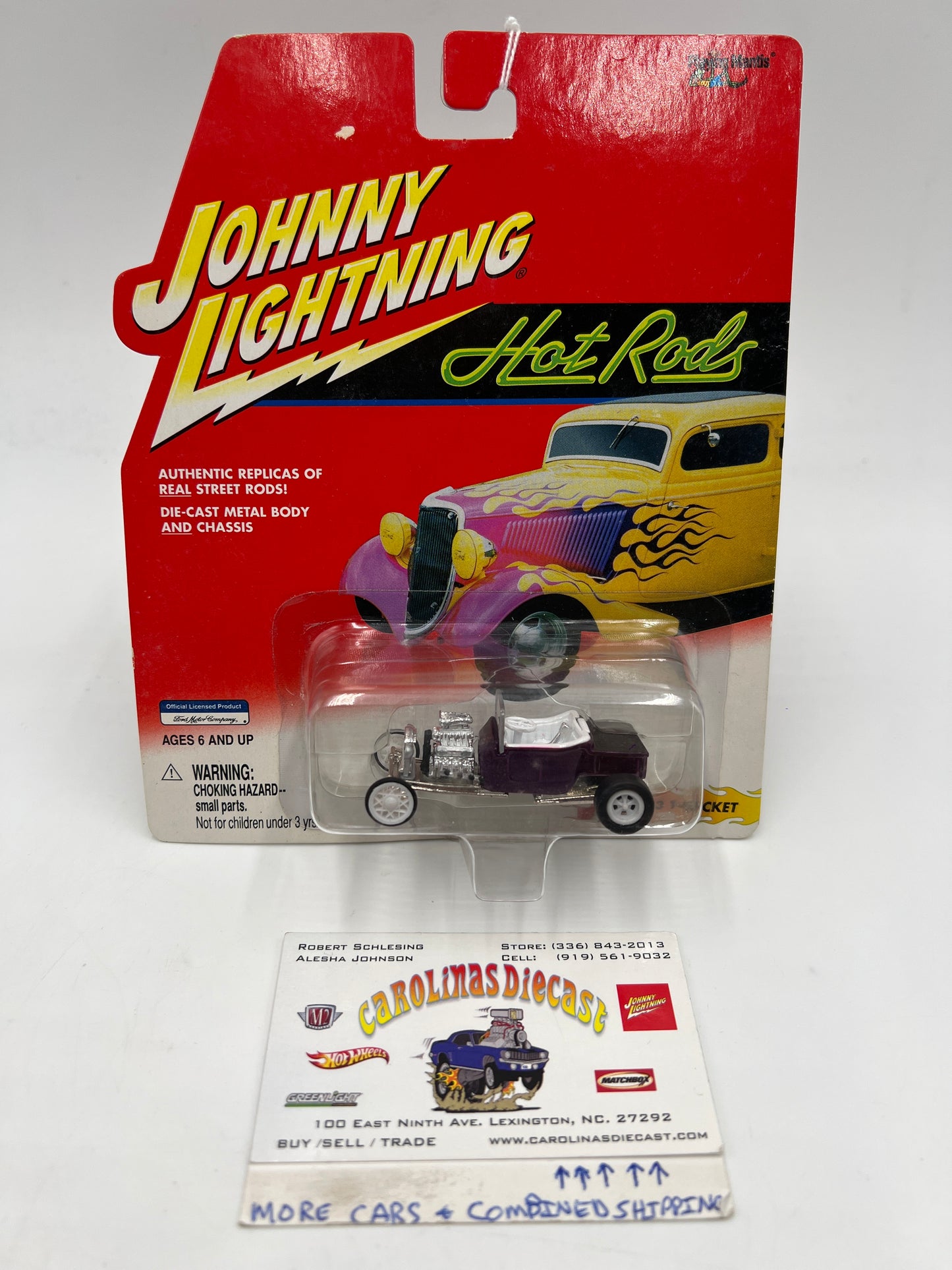 Johnny Lightning White Lightning Chase Hot Rods 1923 T-Bucket Purple