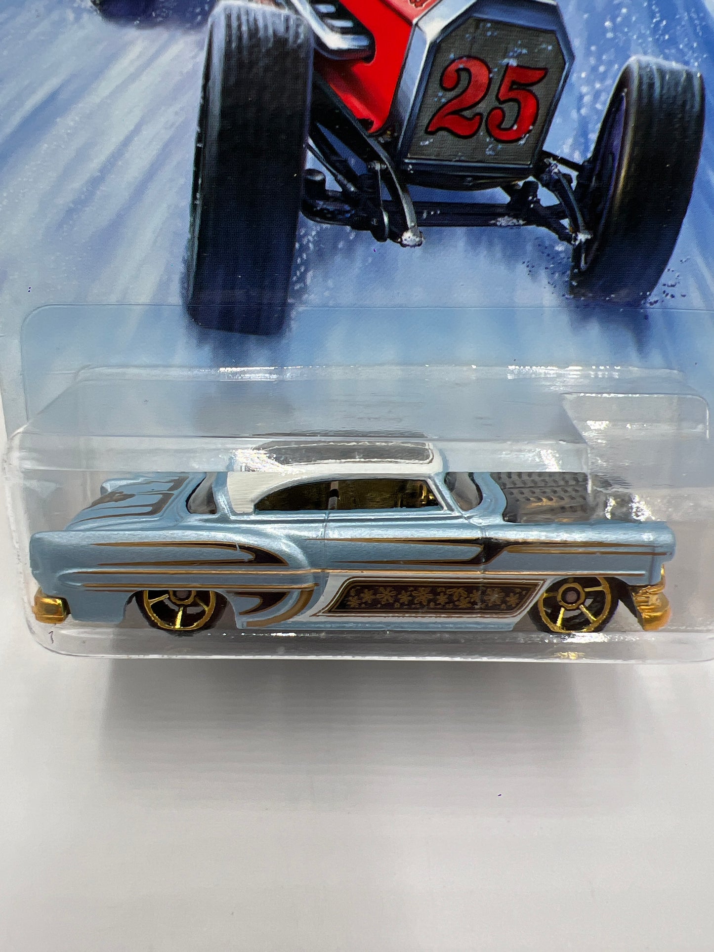 2014 Hot Wheels Holiday Hot Rods #2 Custom 53 Chevy Light Blue 158A