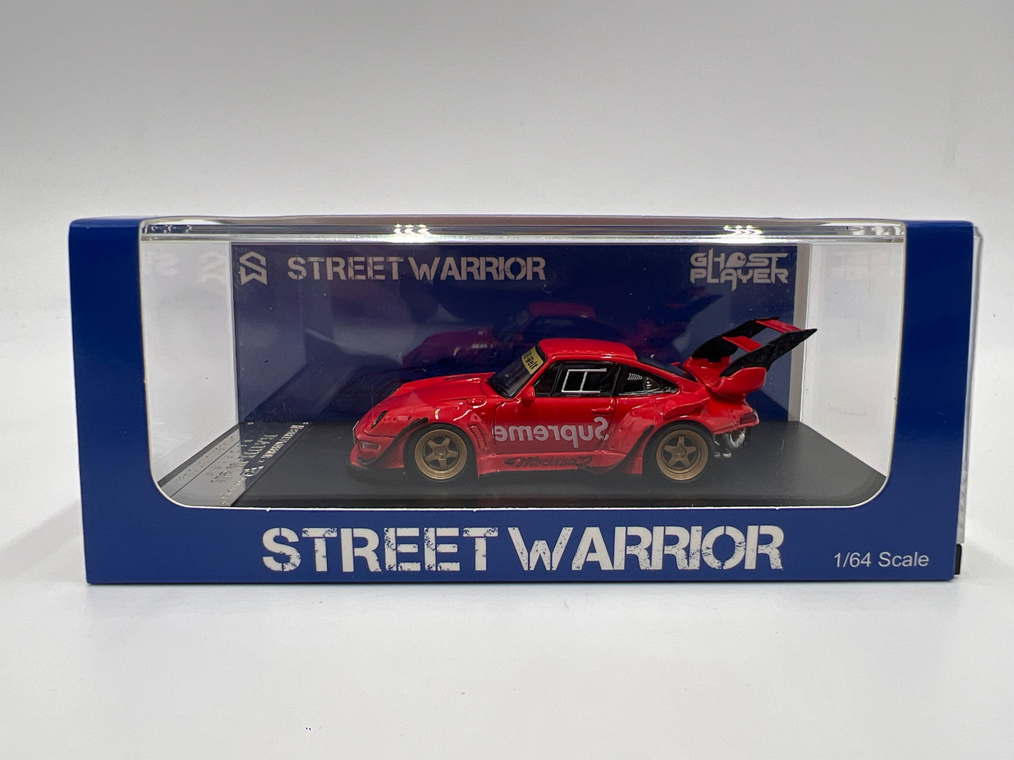 Street Warrior x Ghost Player 1/64 #317/499 Supreme Porsche RWB Red