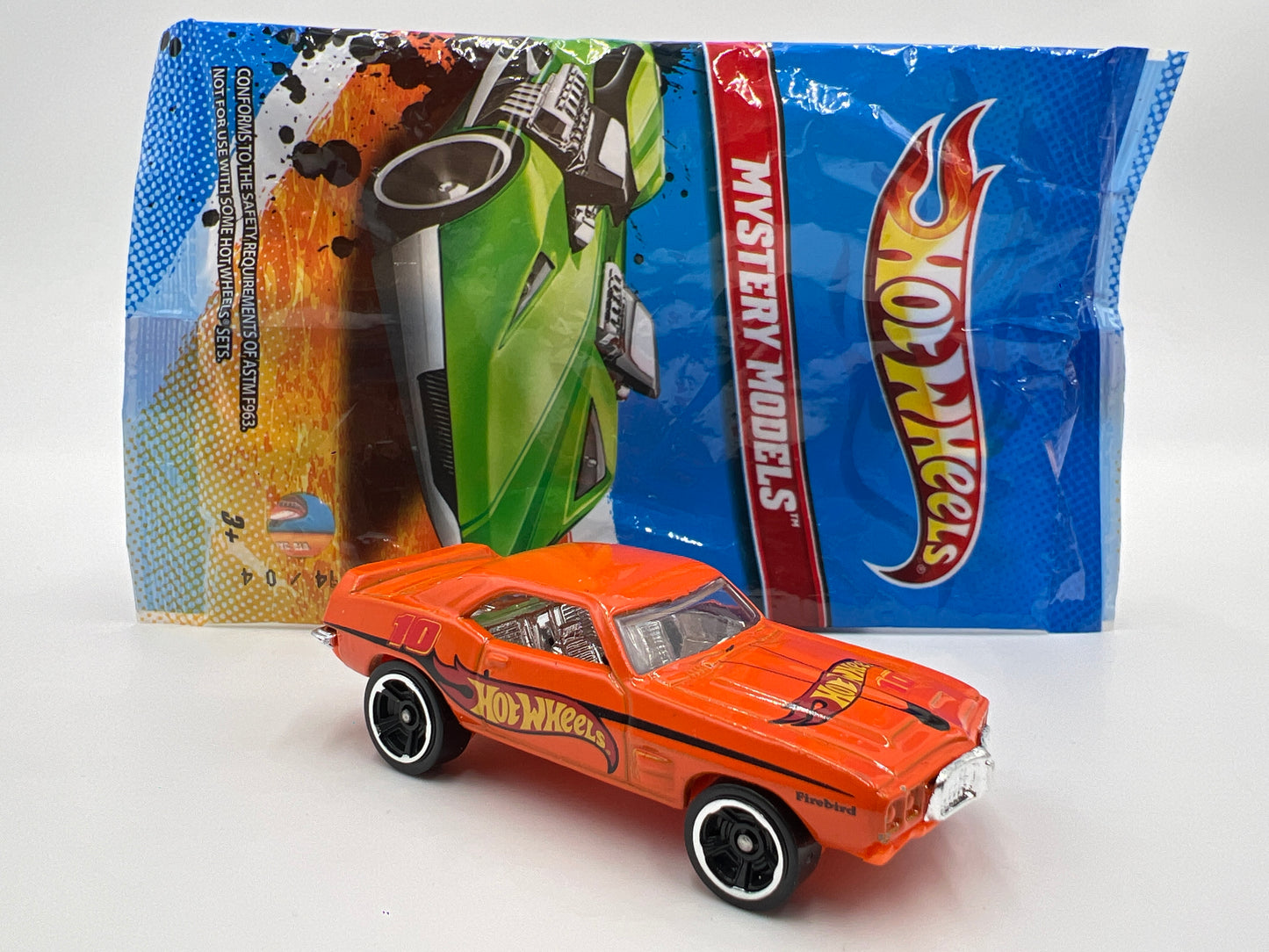2012 Hot Wheels Mystery Models #4 69 Pontiac Firebird Orange W/Poster