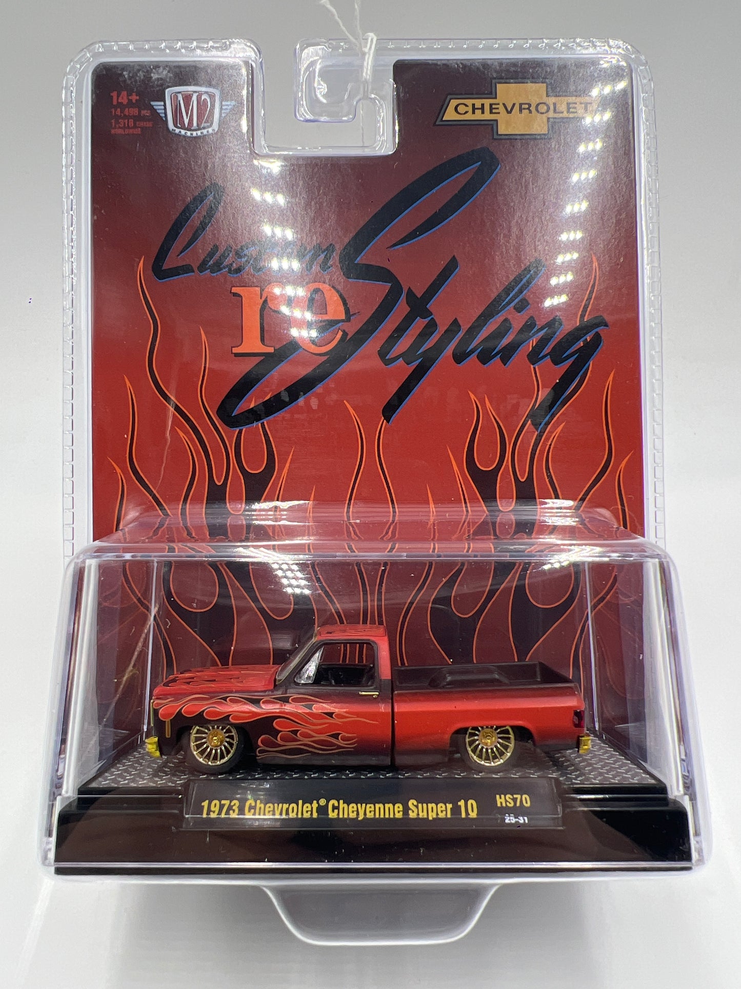 M2 Machines Hobby Exclusive CHASE Custom Restyling 1973 Chevrolet Cheyenne Super 10 HS70