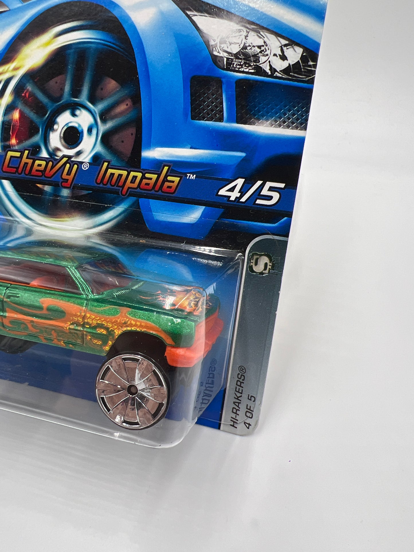 2006 Hot Wheels #104 Hi-Rakers 63 Chevy Impala Green 17A