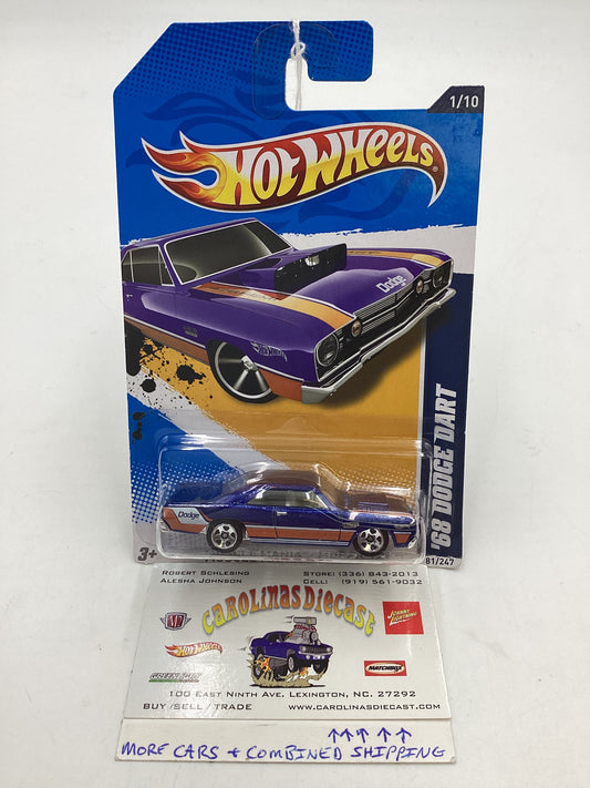 2012 Hot Wheels Muscle Mania #81 68 Dodge Dart 42D