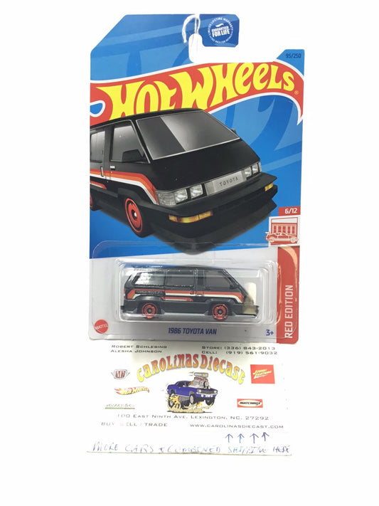 2023 hot wheels Red Edition #95 1986 Toyota Van Z5